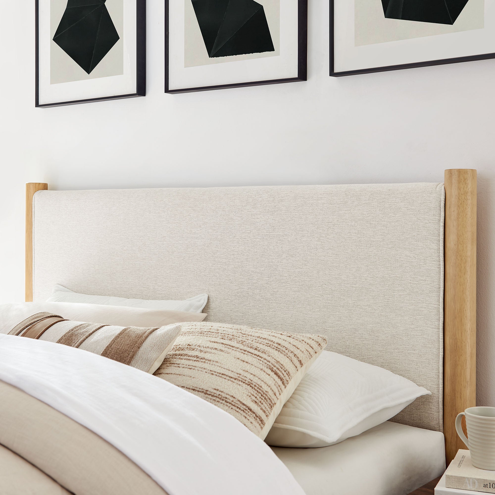 Maven Full Size Fabric Upholstered Platform Bed by Modway - Image 7