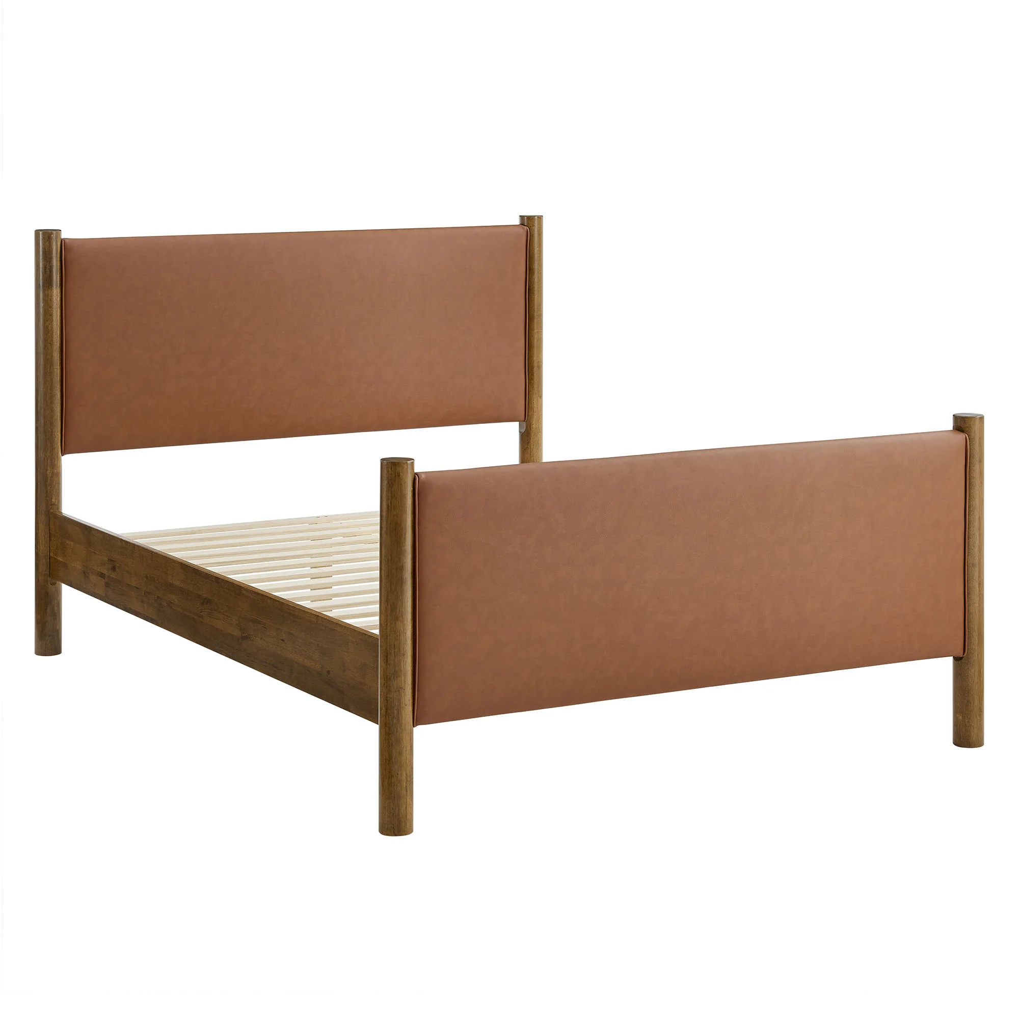 Maven Full Size Vegan Leather Upholstered Platform Bed by Modway - Image 11