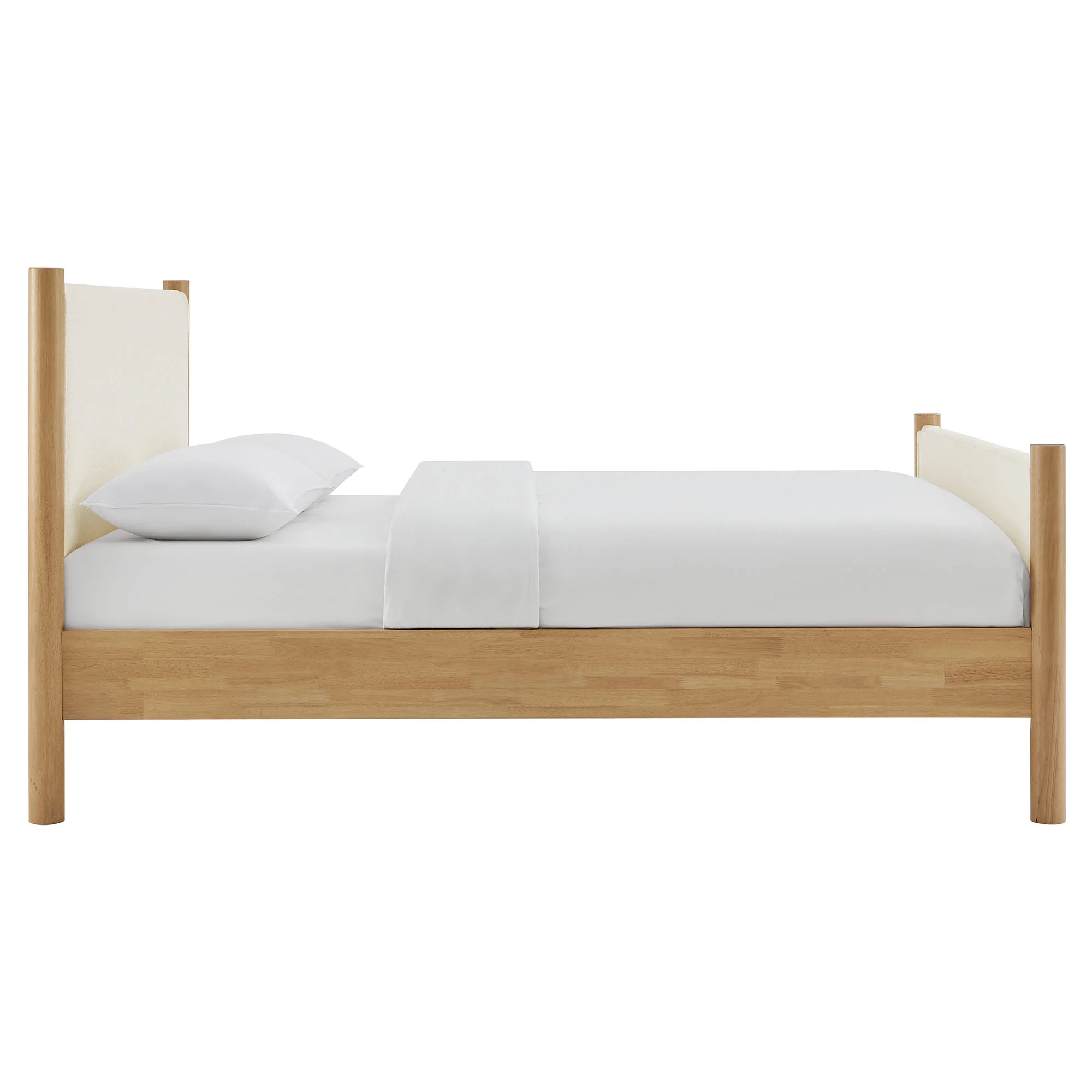 Maven Queen Size Boucle Upholstered Platform Bed by Modway - Image 4