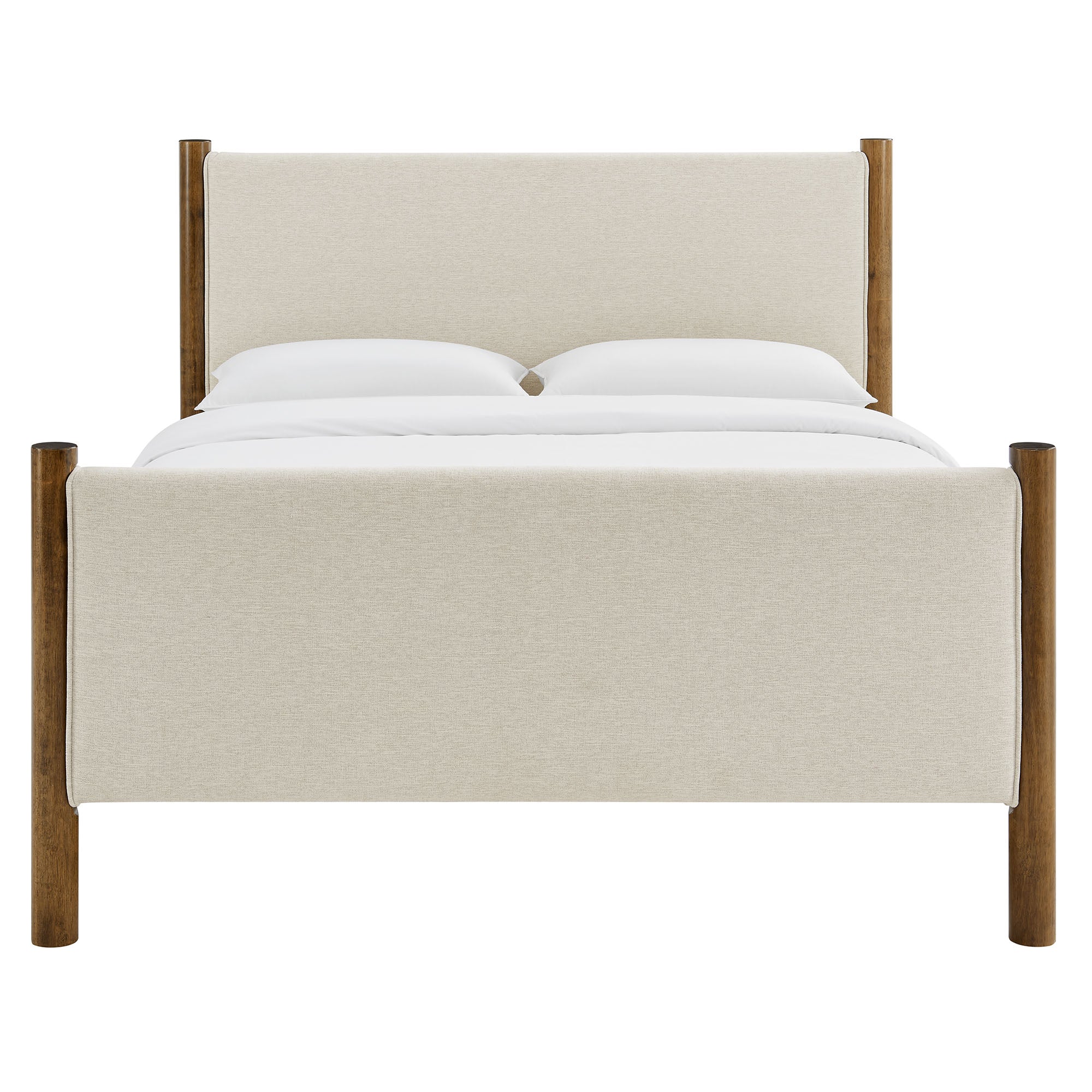 Maven Queen Size Fabric Upholstered Platform Bed by Modway - Image 13