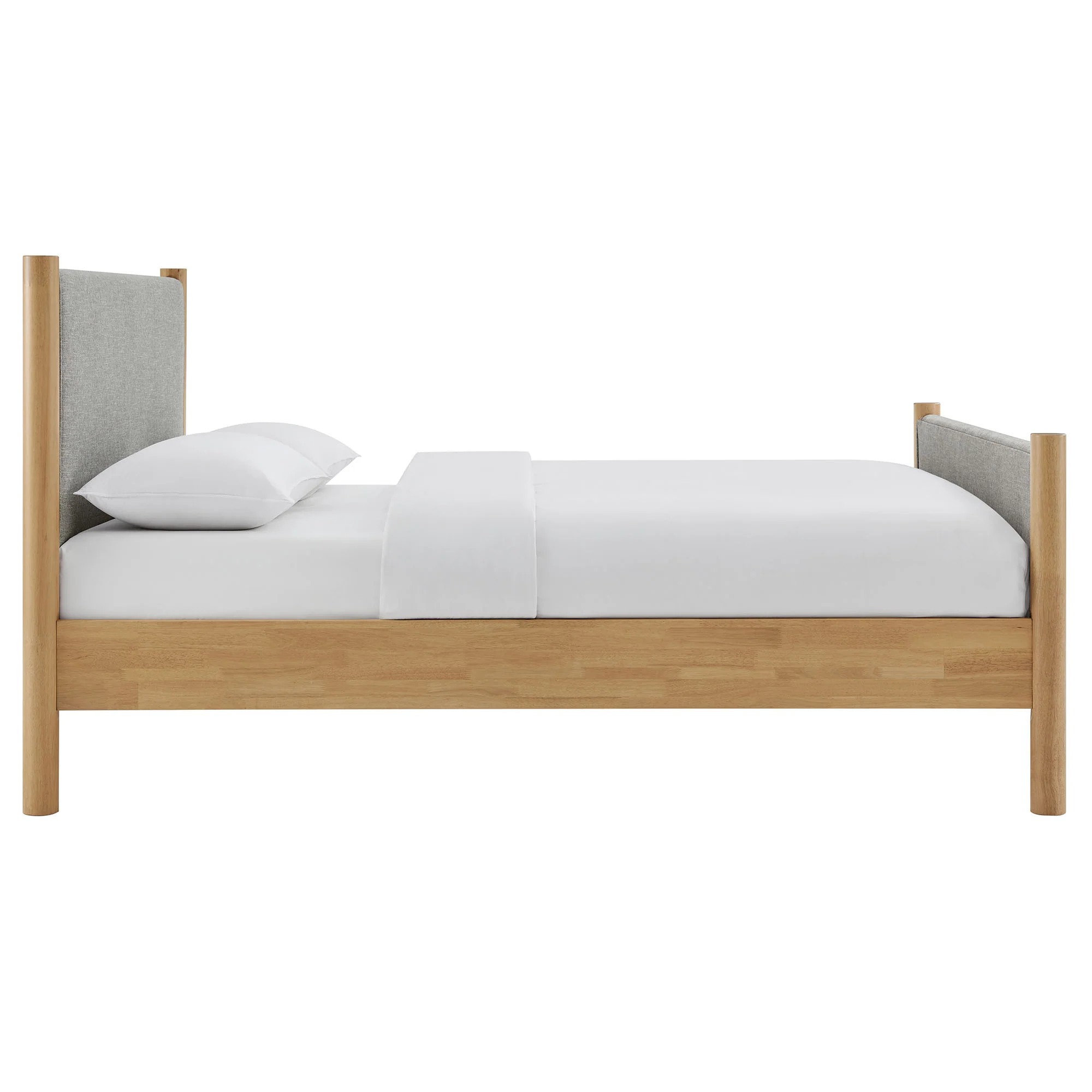 Maven Queen Size Fabric Upholstered Platform Bed by Modway - Image 21