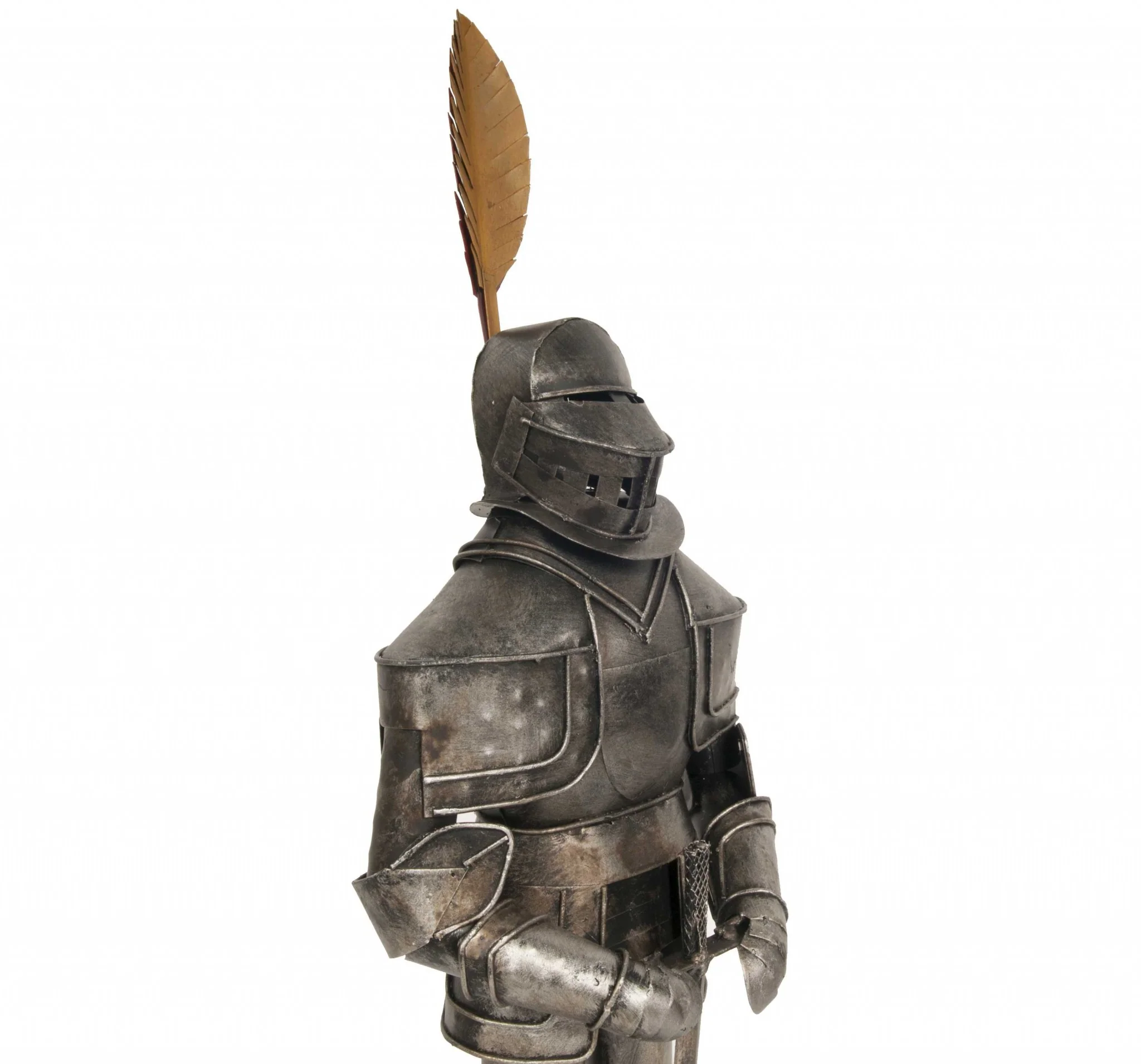 Medieval Armor Suit Tin Antique Decor By Homeroots - Image 6