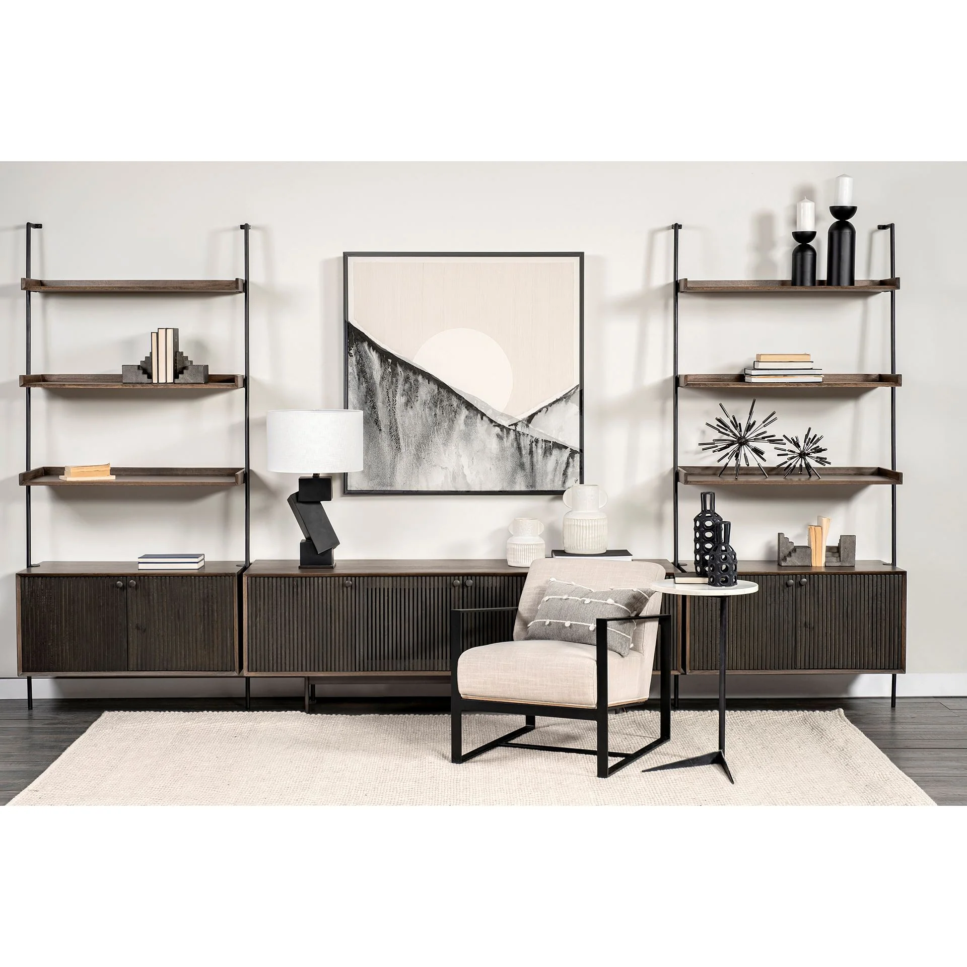 Medium Brown Mango Wood Finish TV Stand Media Console With 4 Doors By Homeroots - Image 6