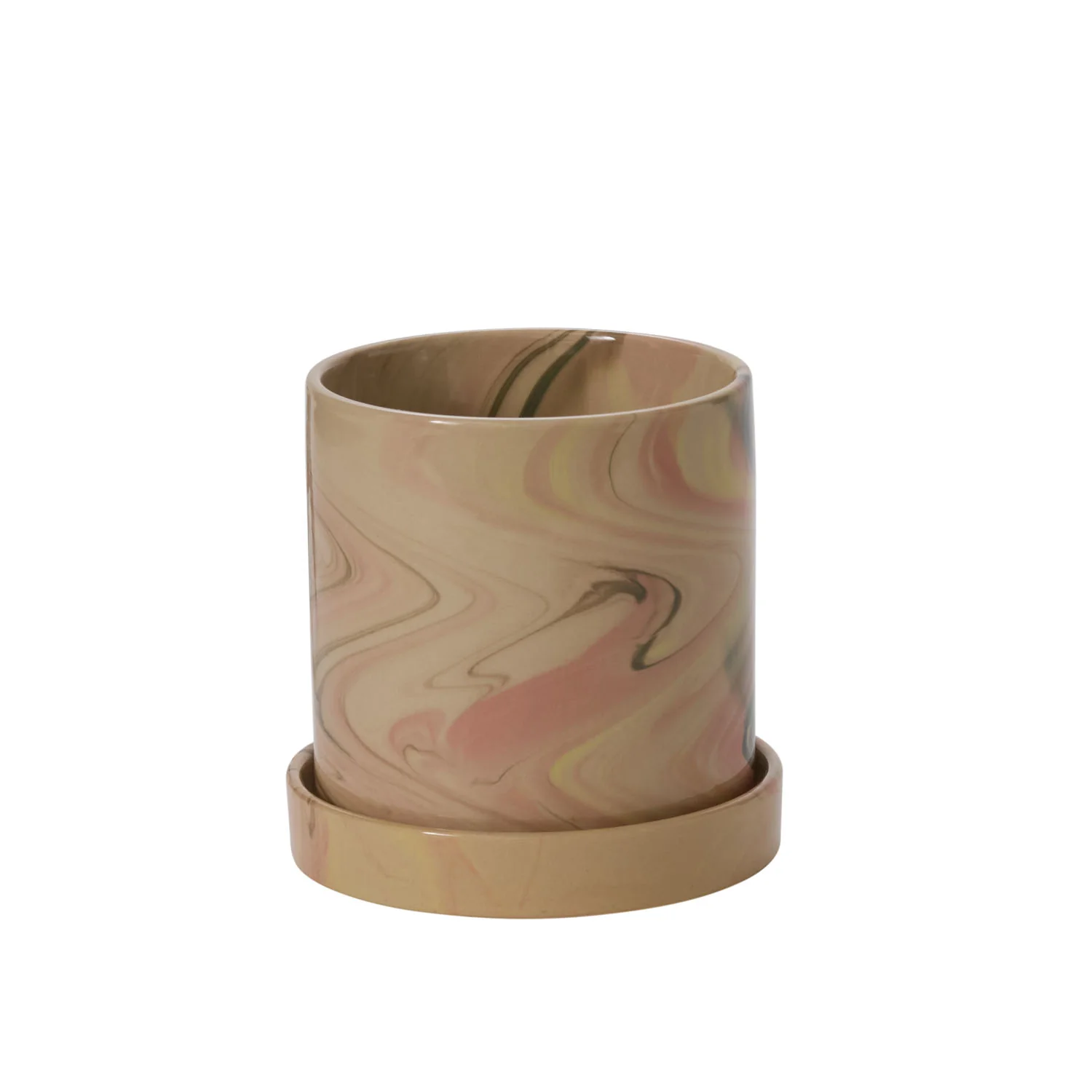 Melage Pot with Saucer Set of 4 By Accent Decor - Image 2