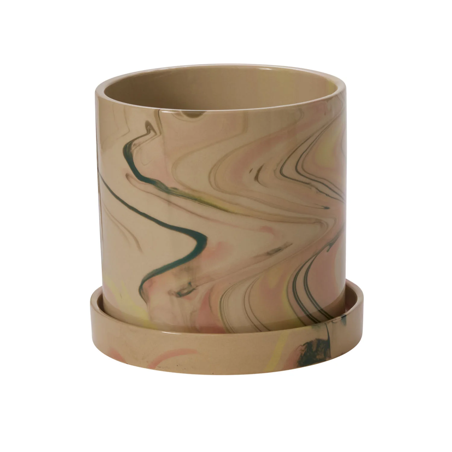 Melage Pot with Saucer Set of 4 By Accent Decor - Image 5
