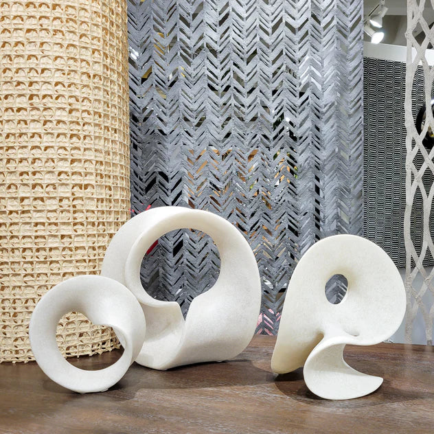 Mercury 7.5"H Sculpture, Cream By Gold Leaf Design Group - Image 6