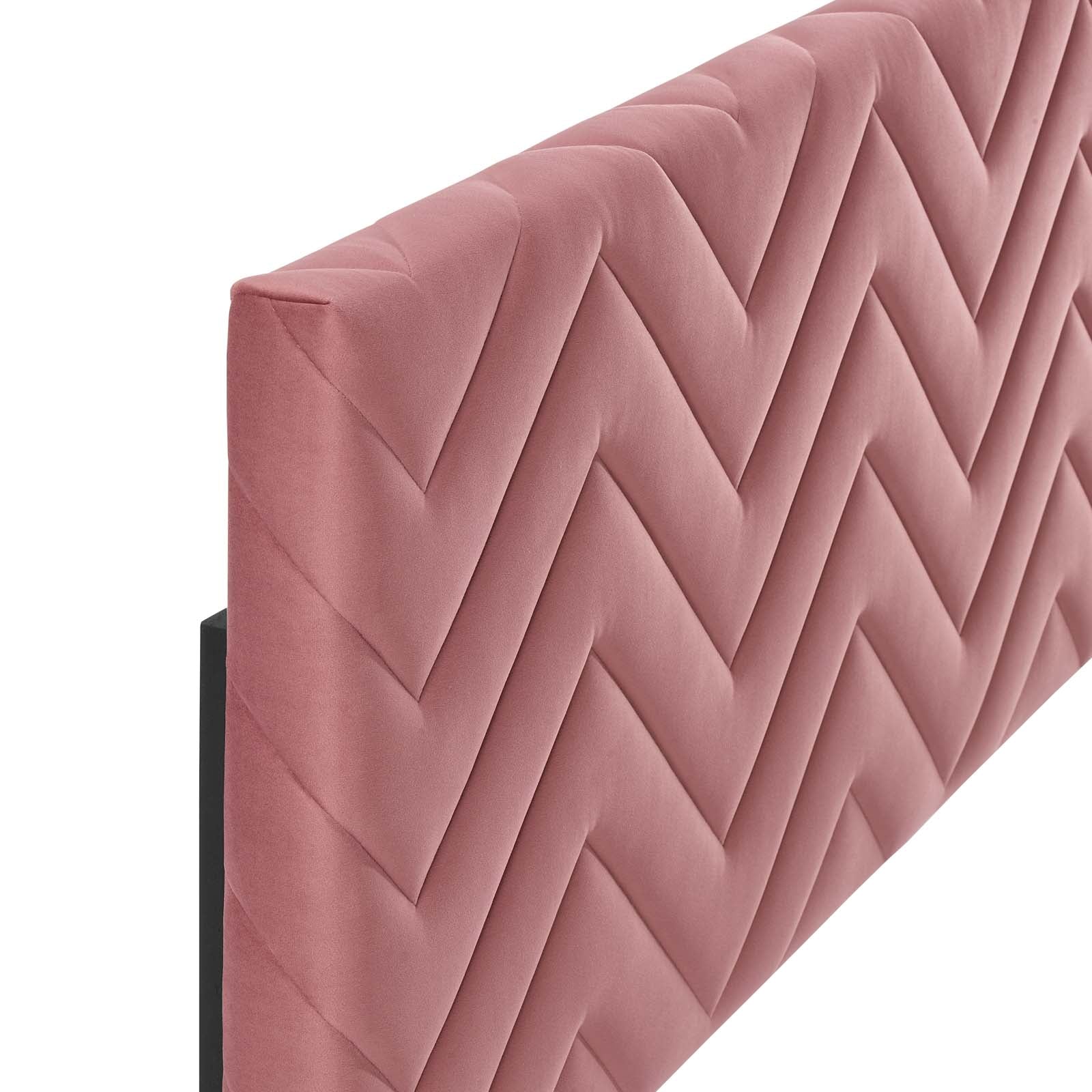 Mercy Chevron Tufted Performance Velvet Full/Queen Headboard By Modway - MOD-6659 - Image 12