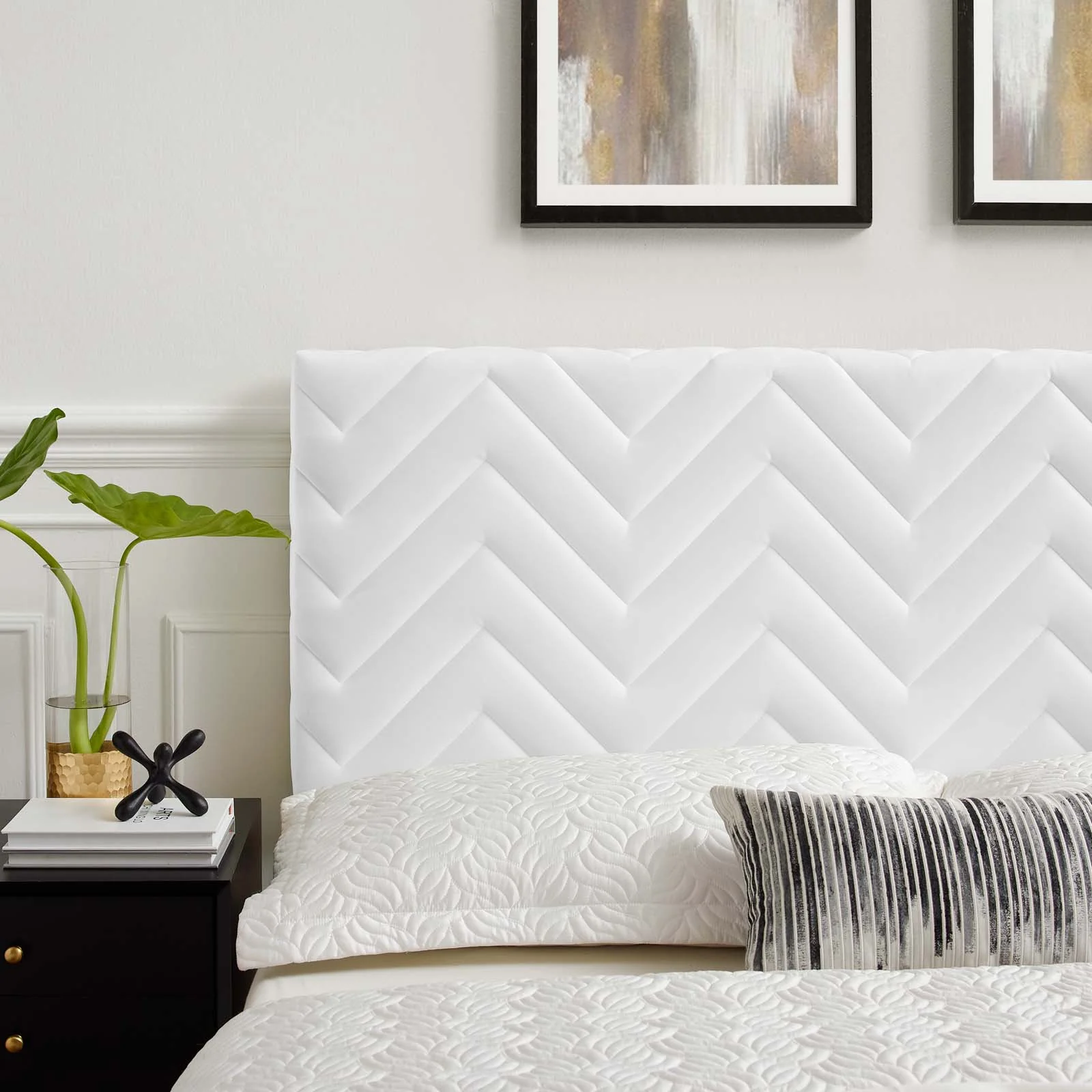Mercy Chevron Tufted Performance Velvet Twin Headboard By Modway - MOD-6658 - Image 32