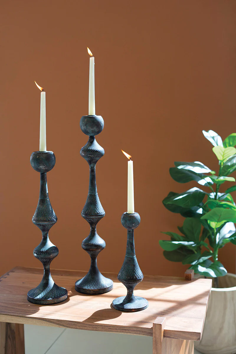 Metal Candle Towers Set Of 3 By Kalalou