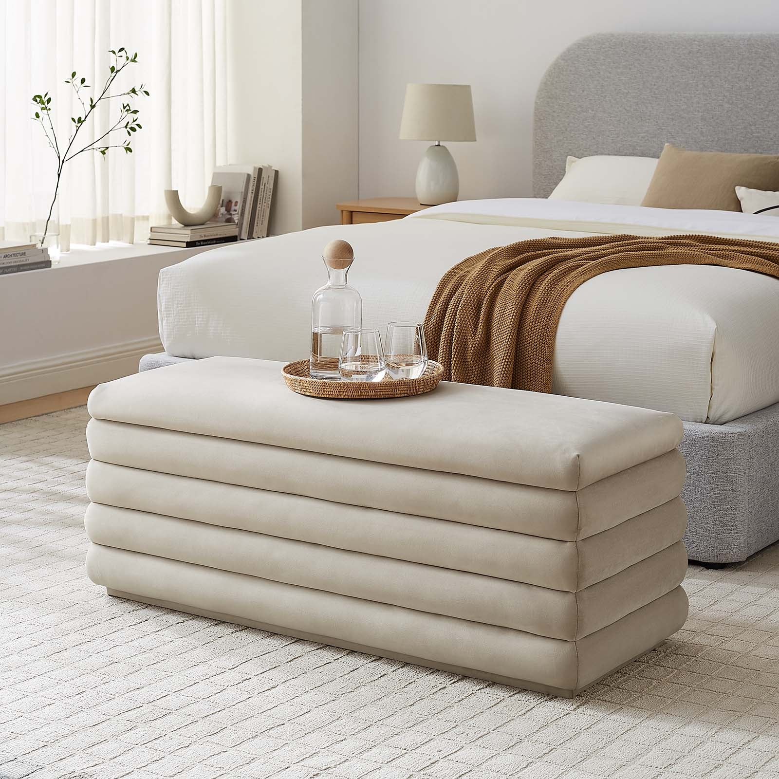 Mezzo Upholstered Performance Velvet Storage Bench By Modway - EEI-6664