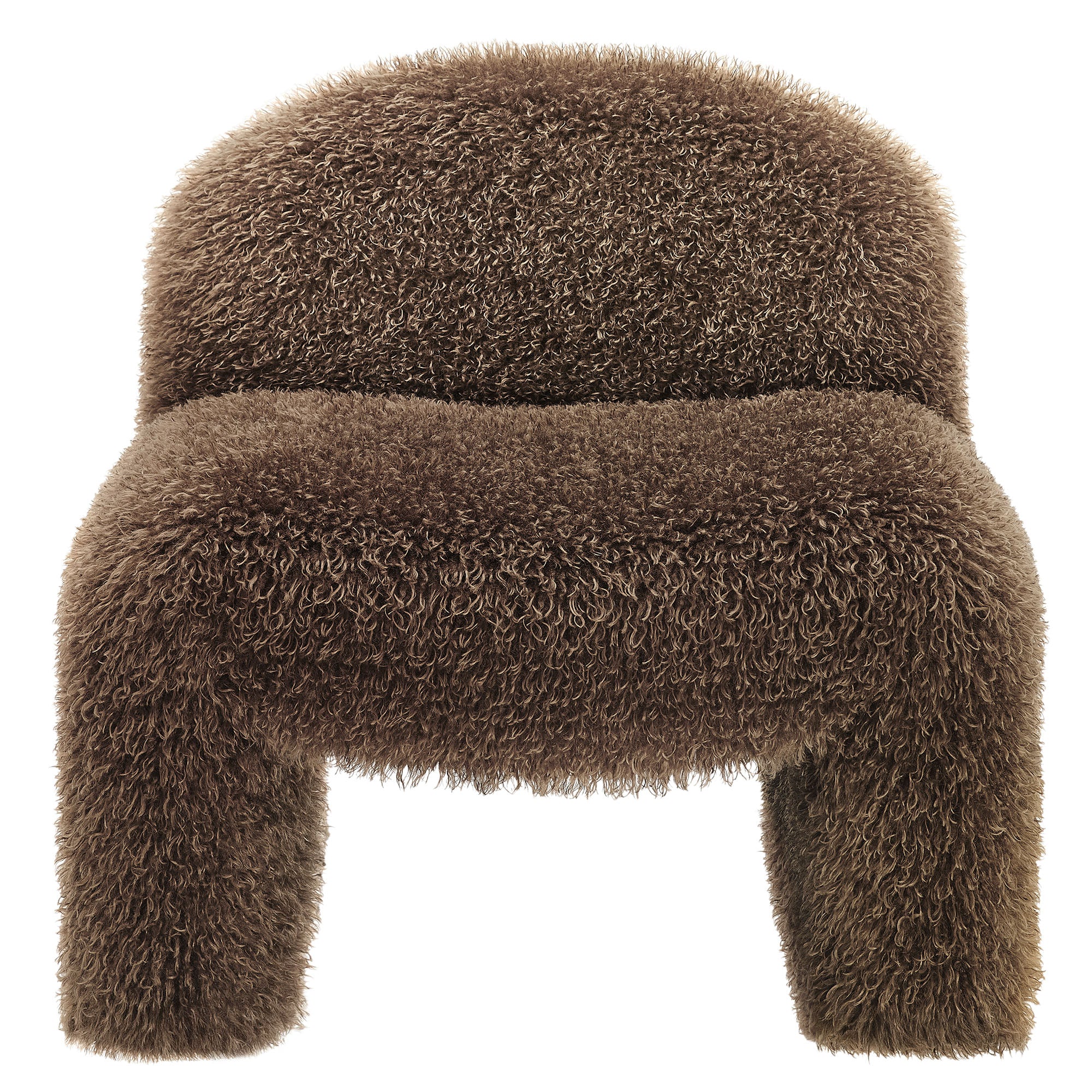 Mina Faux Fur Accent Chair by Modway - Image 3