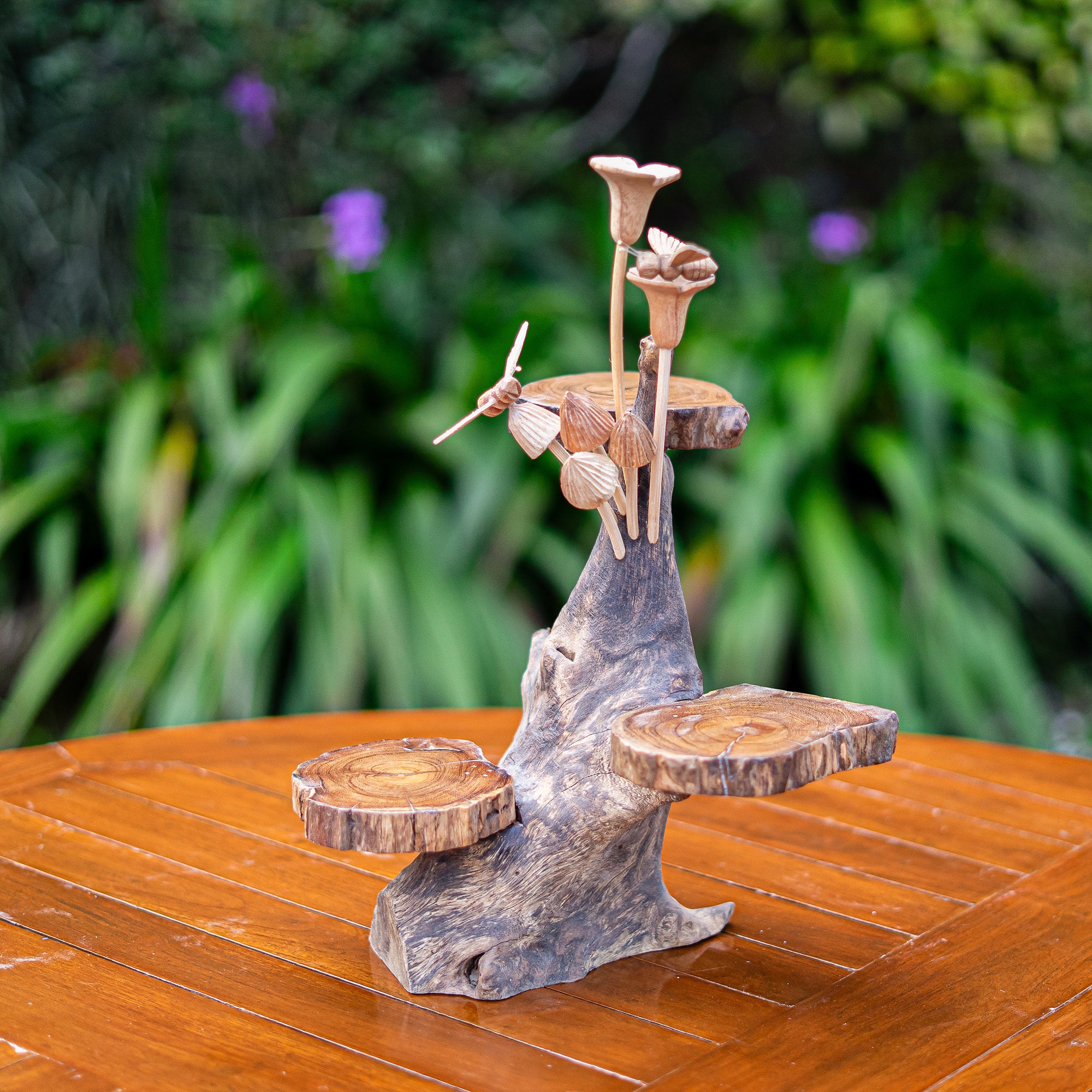 Mini Display Stand with Parasite Mushrooms Set of 2 By Garden Age Supply