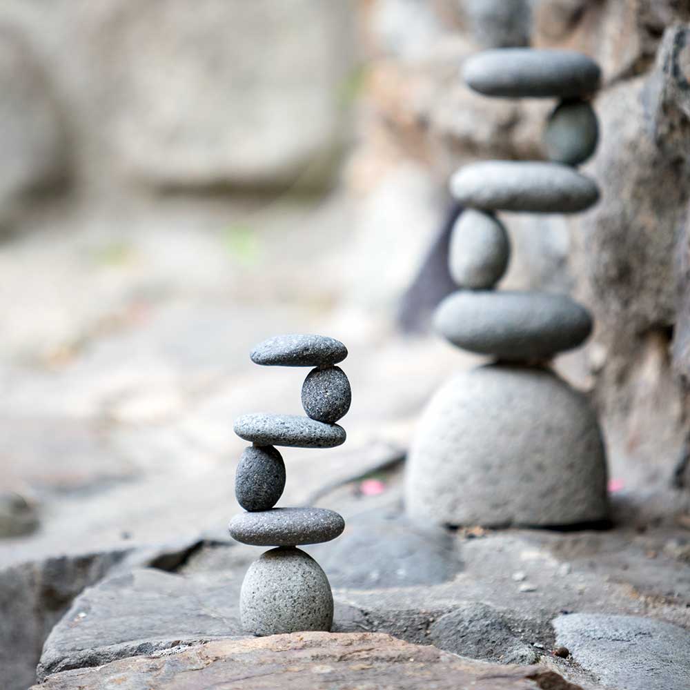 Mini Side2Side Rock Cairn Set of 6 By Garden Age Supply - Image 3