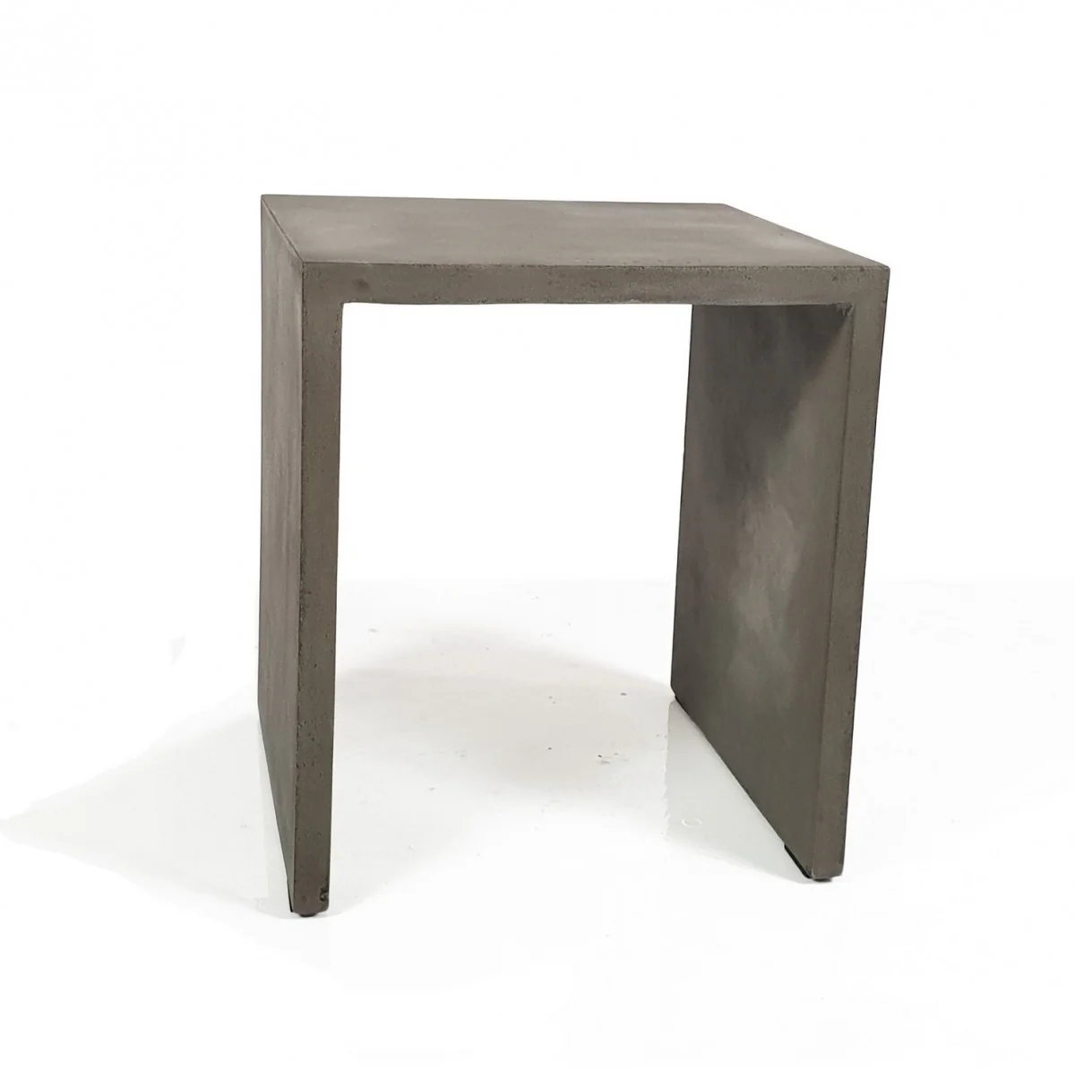 Minimalist Dark Gray Concrete Silhouette End or Side Table By Homeroots