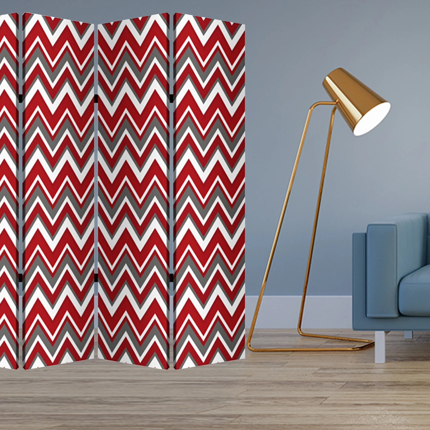 Mlti Color Wood Canvas Screen By Homeroots