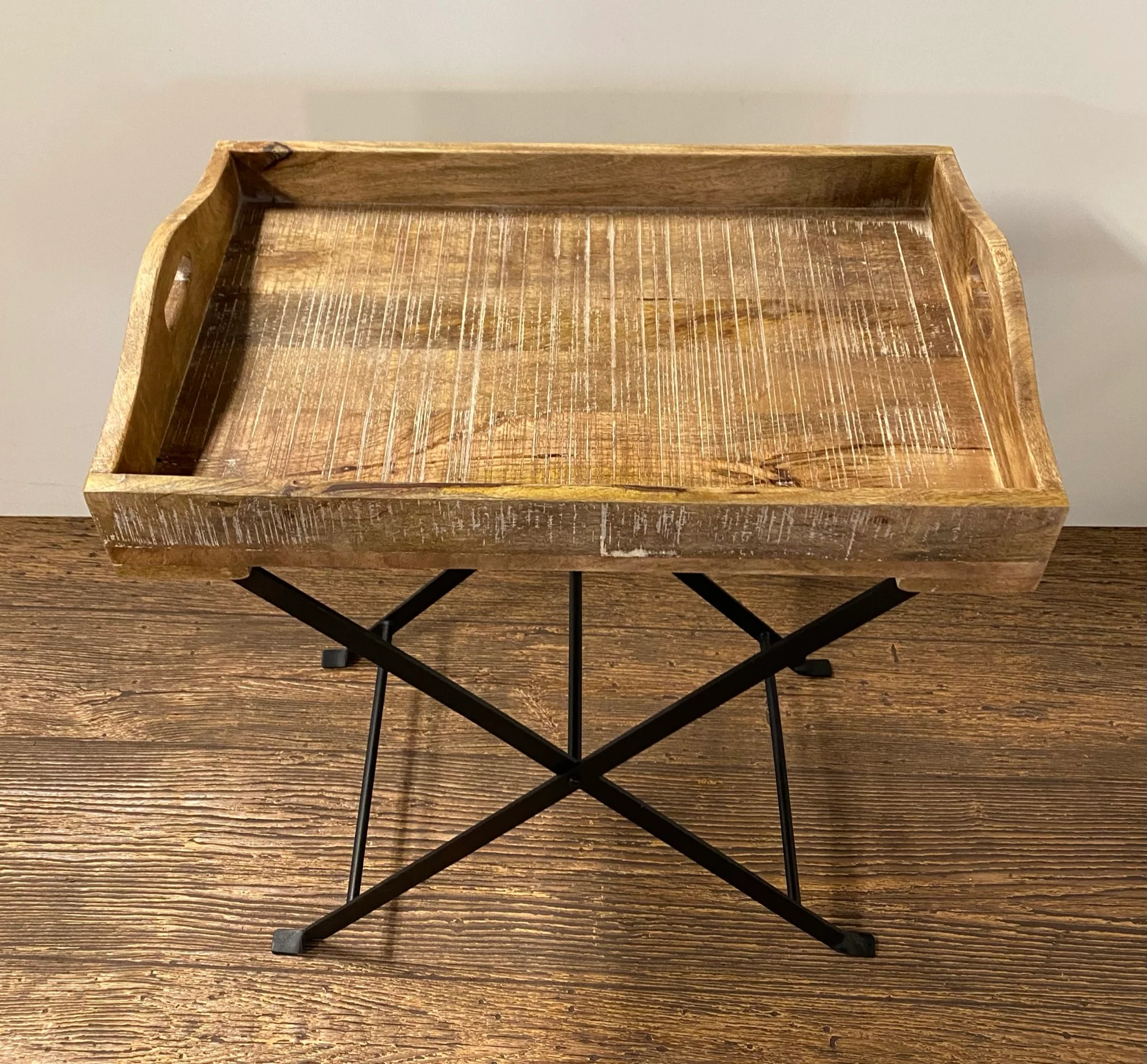 Modern Farmhouse Literal Tray Table By Homeroots