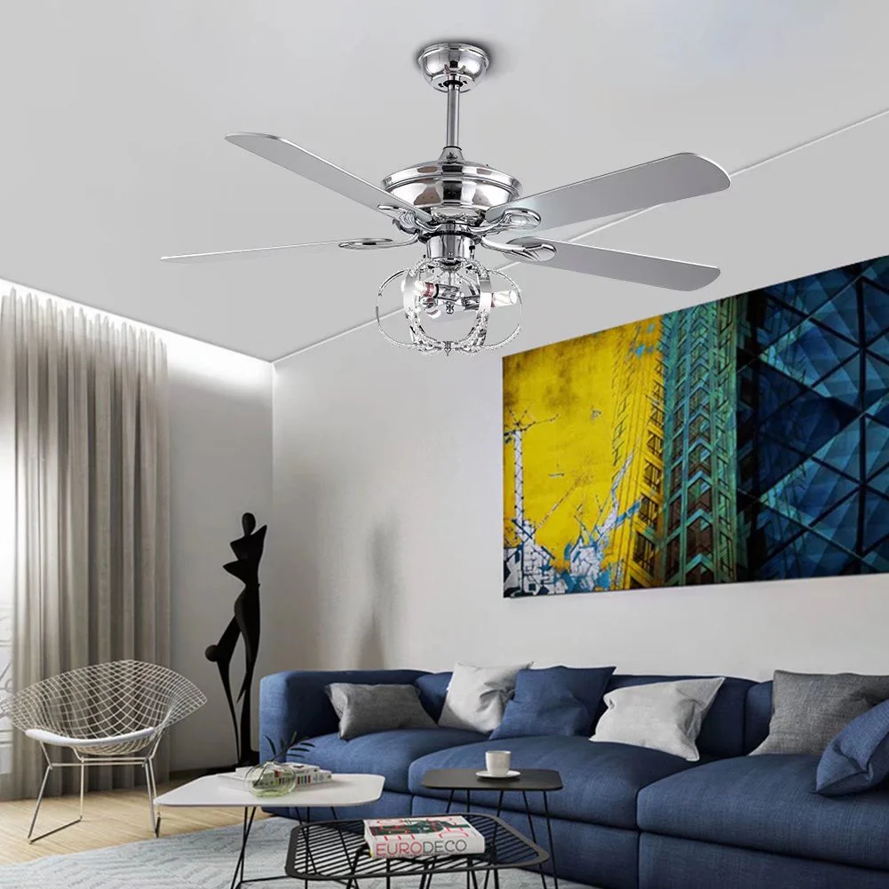 Modern Metal Chandelier Ceiling Fan By Homeroots