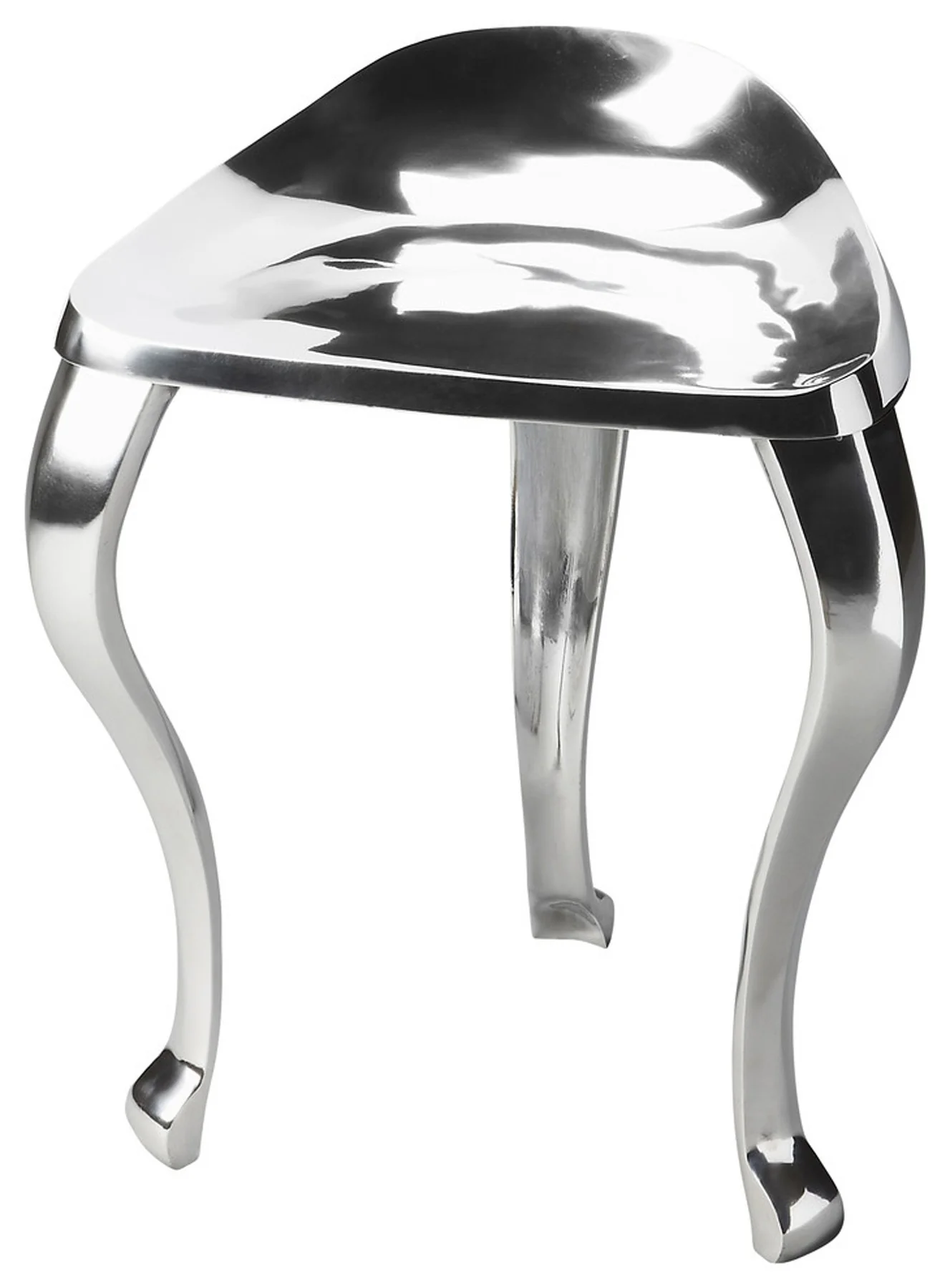 Modern Tripod Aluminum Stool By Homeroots