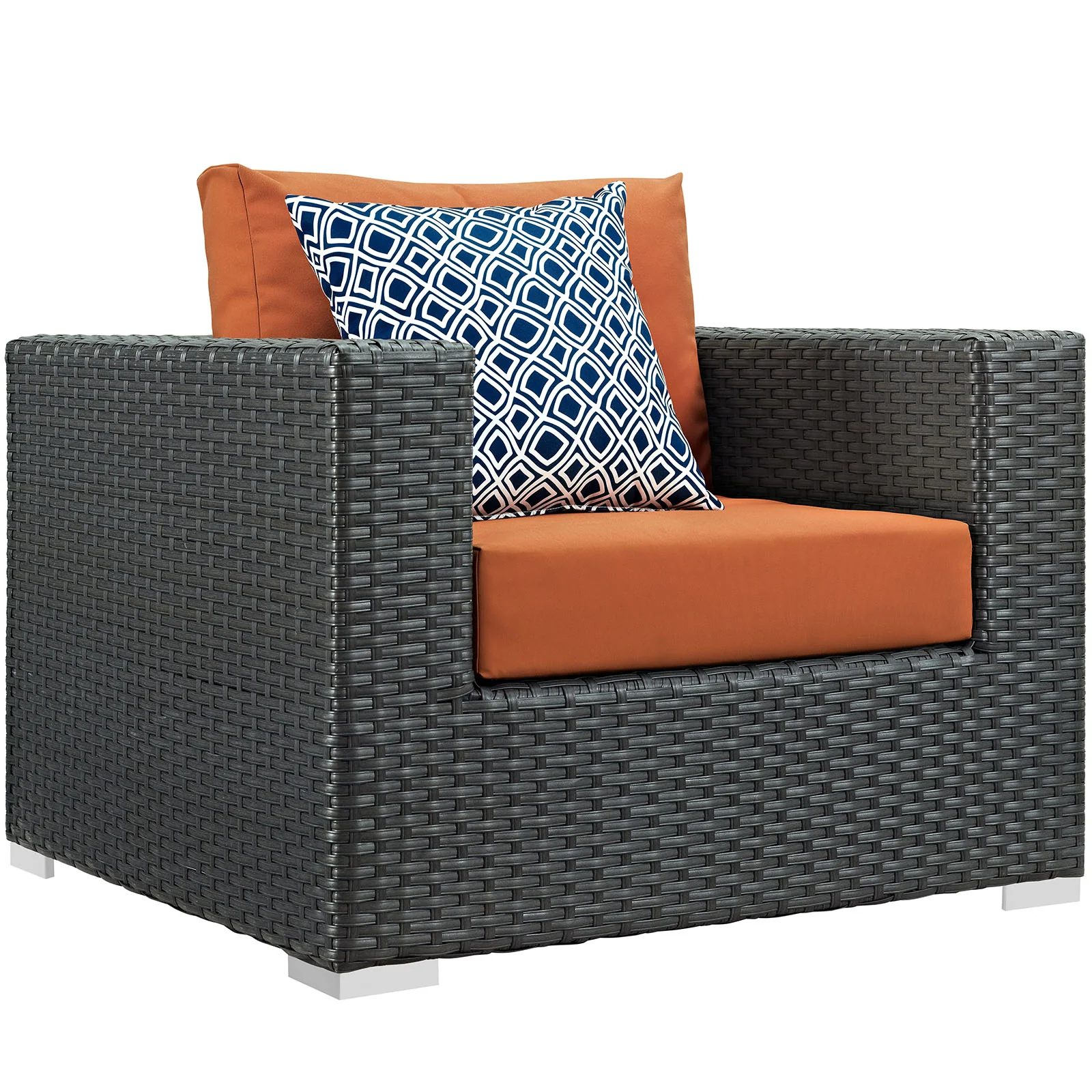 Modway Sojourn 10 Piece Outdoor Patio Sunbrella® Sectional Set - Image 3