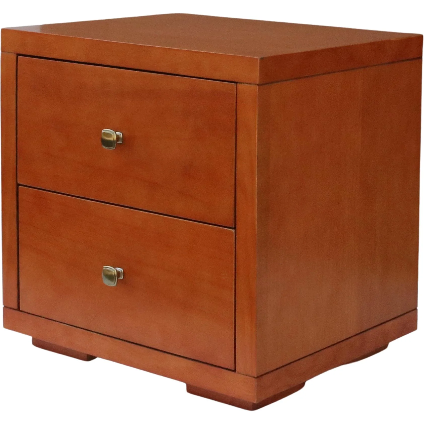 Moma Cherry Wood Platform Full Bed With Nightstand By Homeroots - Image 7
