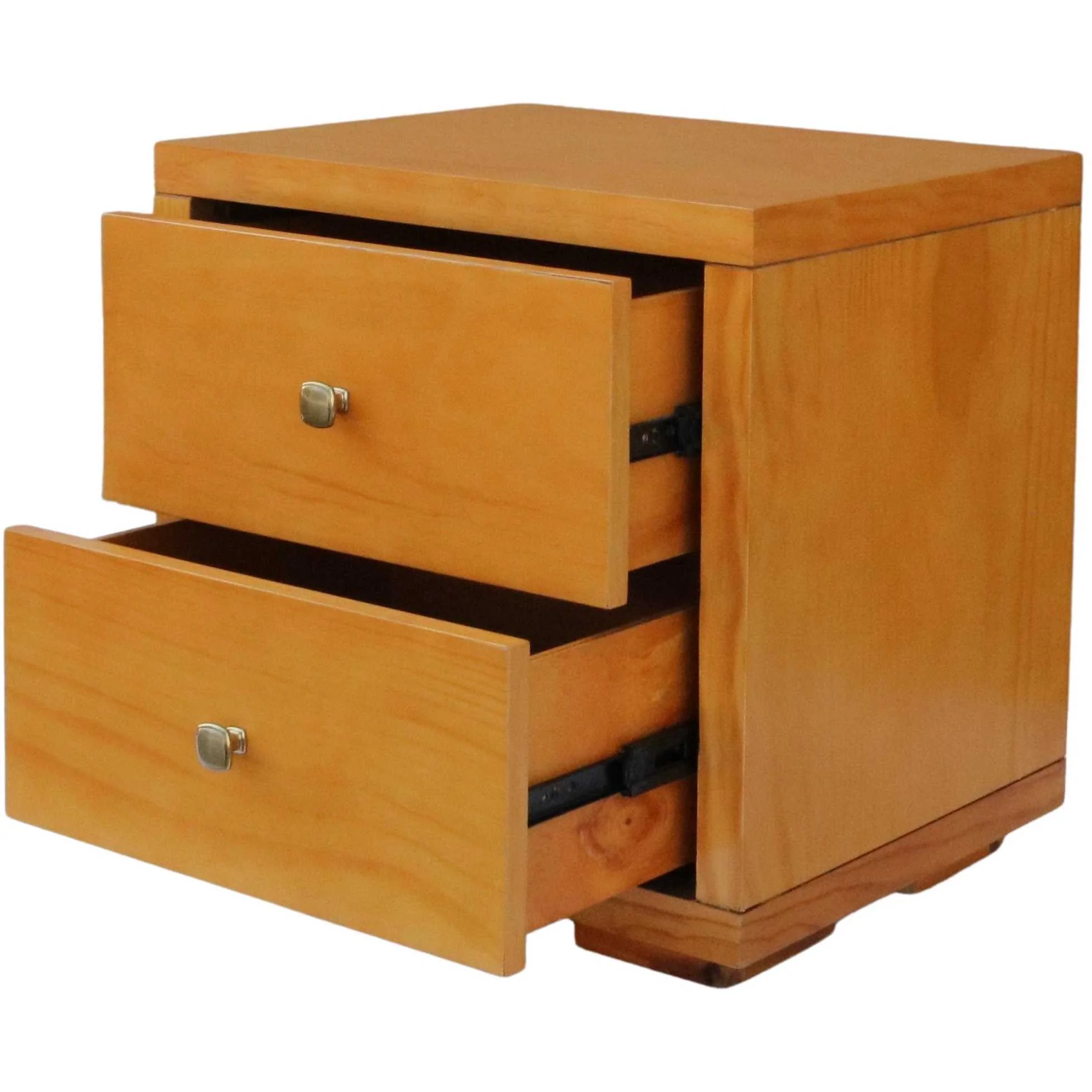 Moma Oak Wood Platform Twin Bed With Nightstand By Homeroots - Image 8