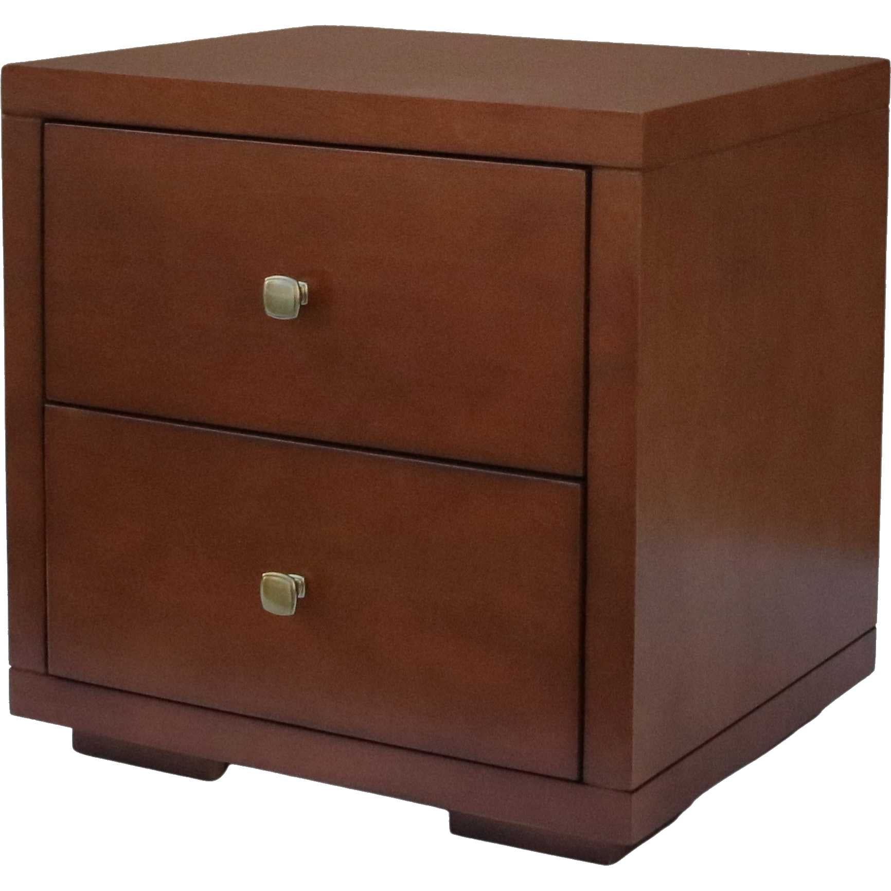 Moma Walnut Wood Platform King Bed With Two Nightstands By Homeroots - Image 7
