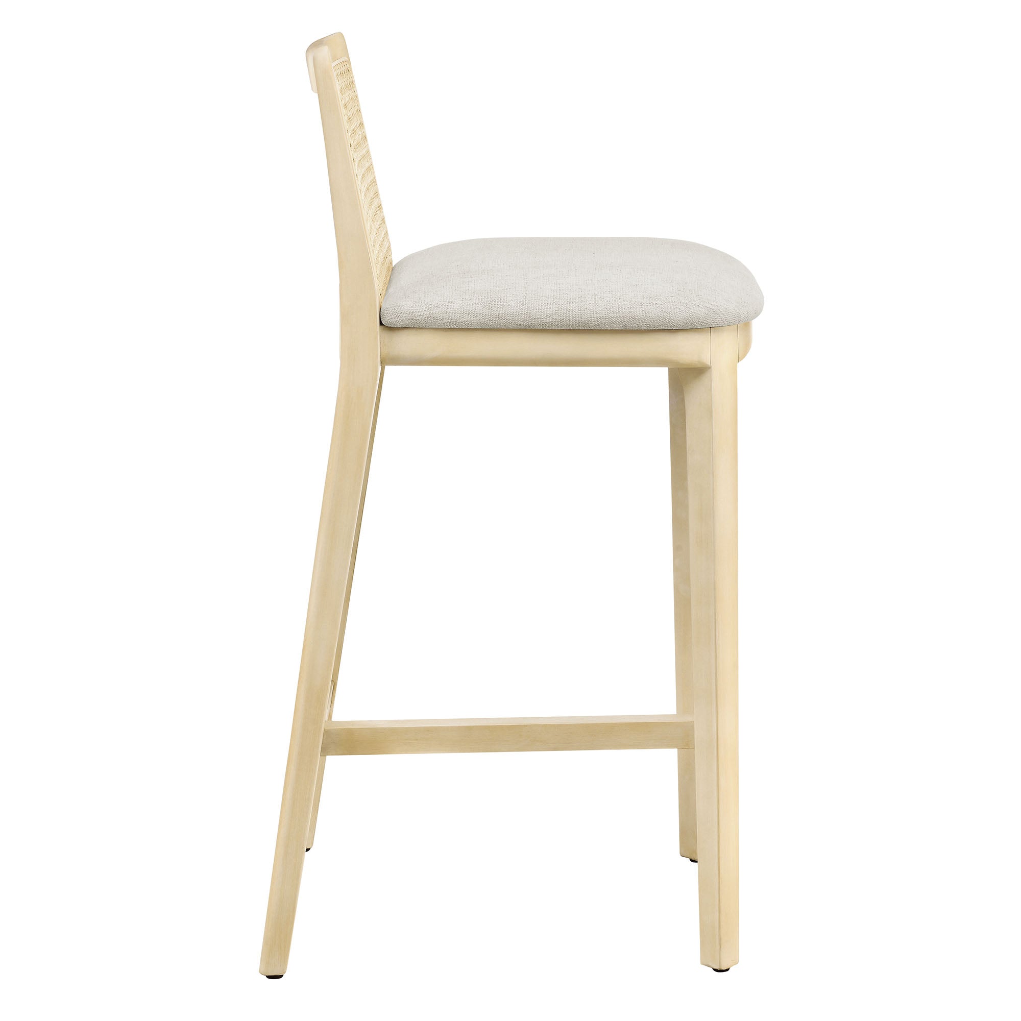 Monarch Wood and Rattan Counter Stool by Modway - Image 3