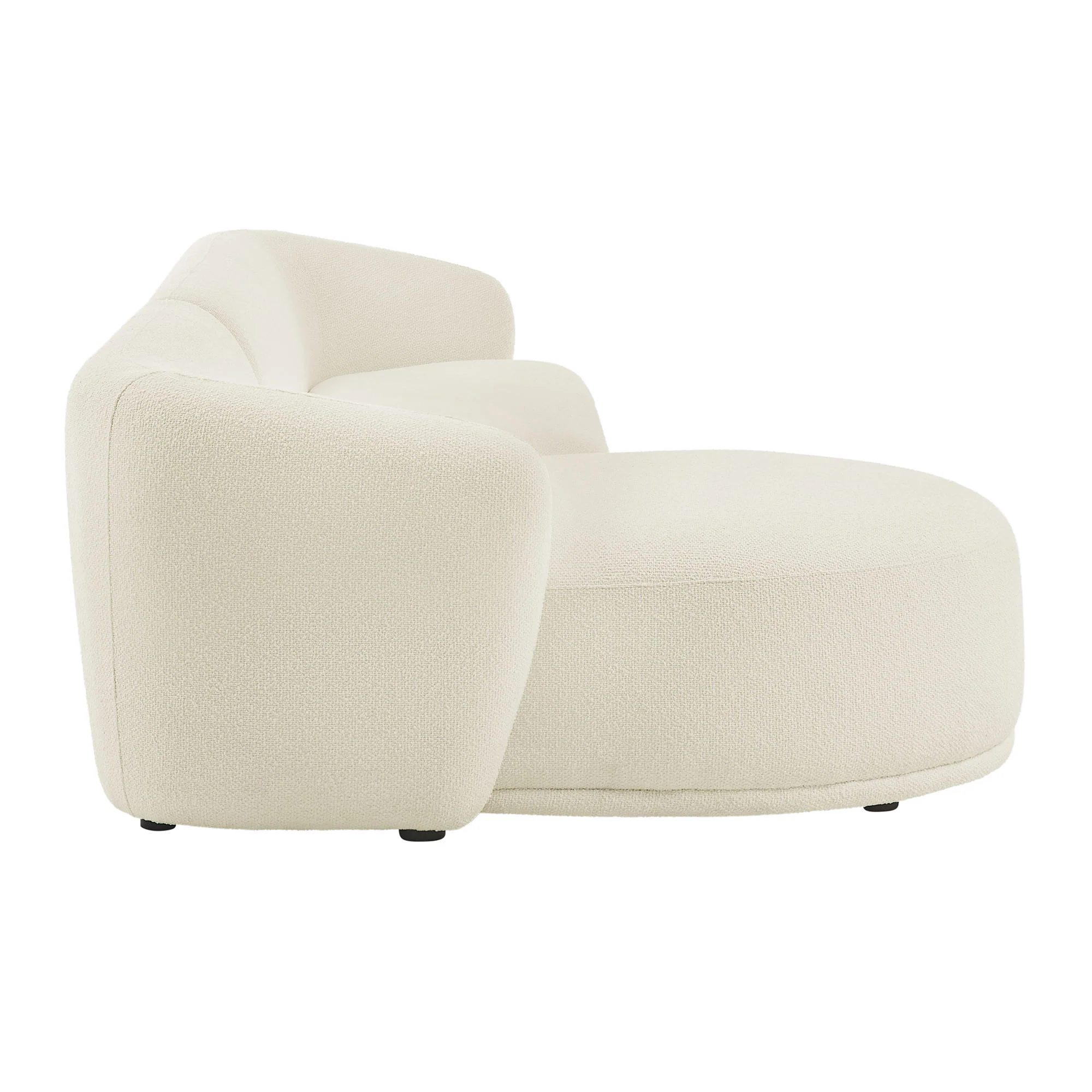 Monica 2 Piece Left Facing Boucle Fabric Modular Sofa with Chaise by Modway - Image 3