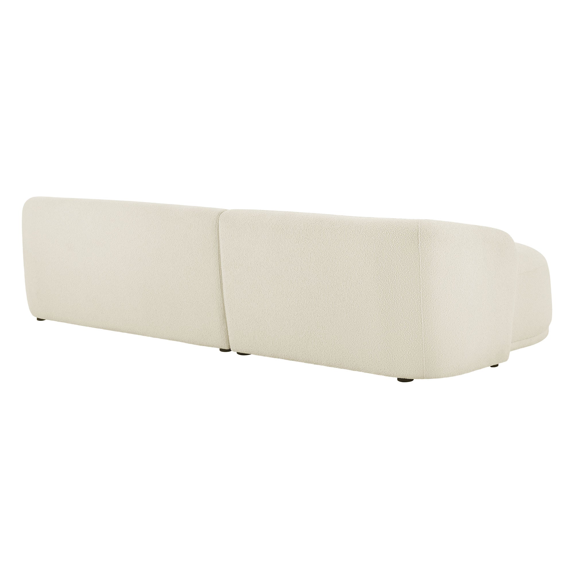 Monica 2 Piece Left Facing Boucle Fabric Modular Sofa with Chaise by Modway - Image 4