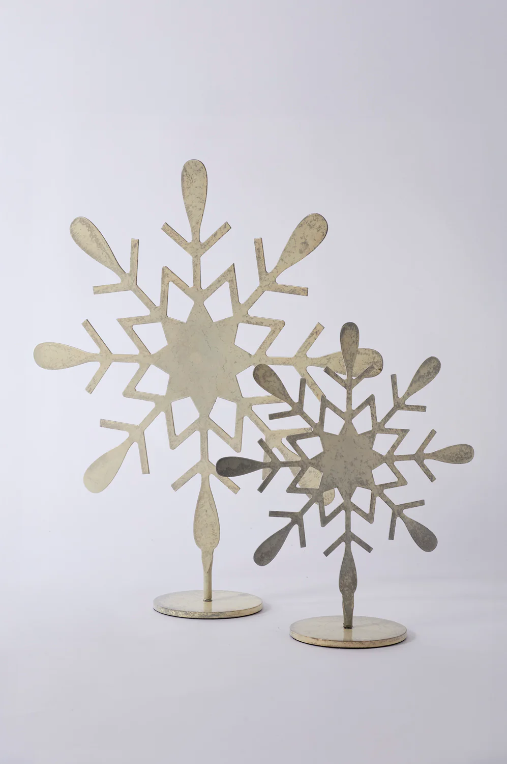 Moonlit Snowflake Stand Set of 2 By Accent Decor - Image 4