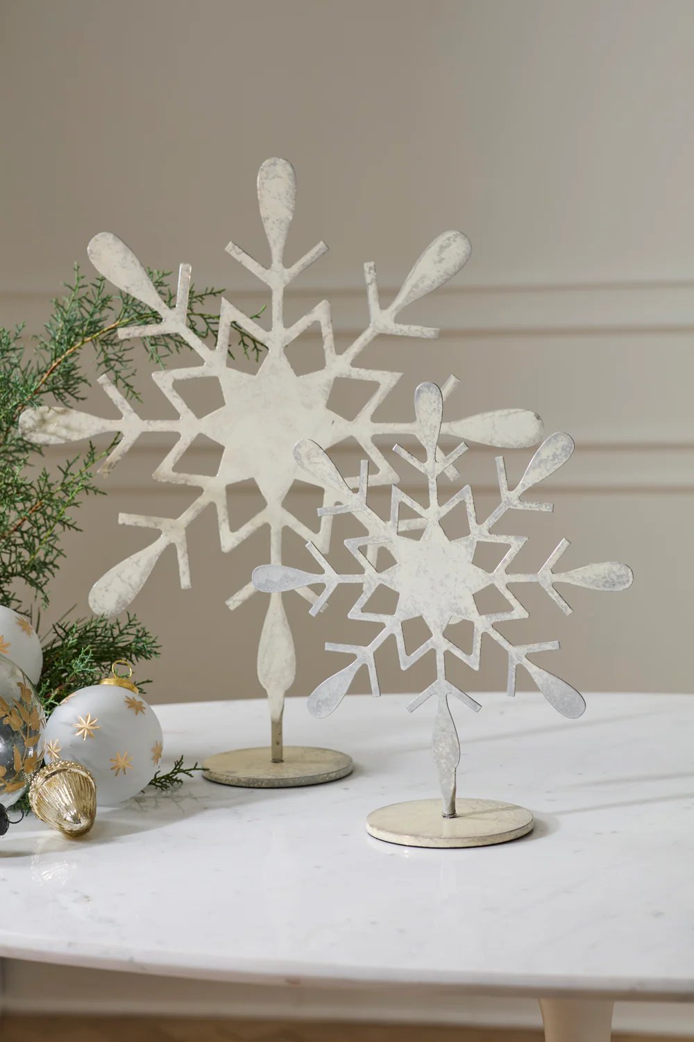 Moonlit Snowflake Stand Set of 2 By Accent Decor - Image 5