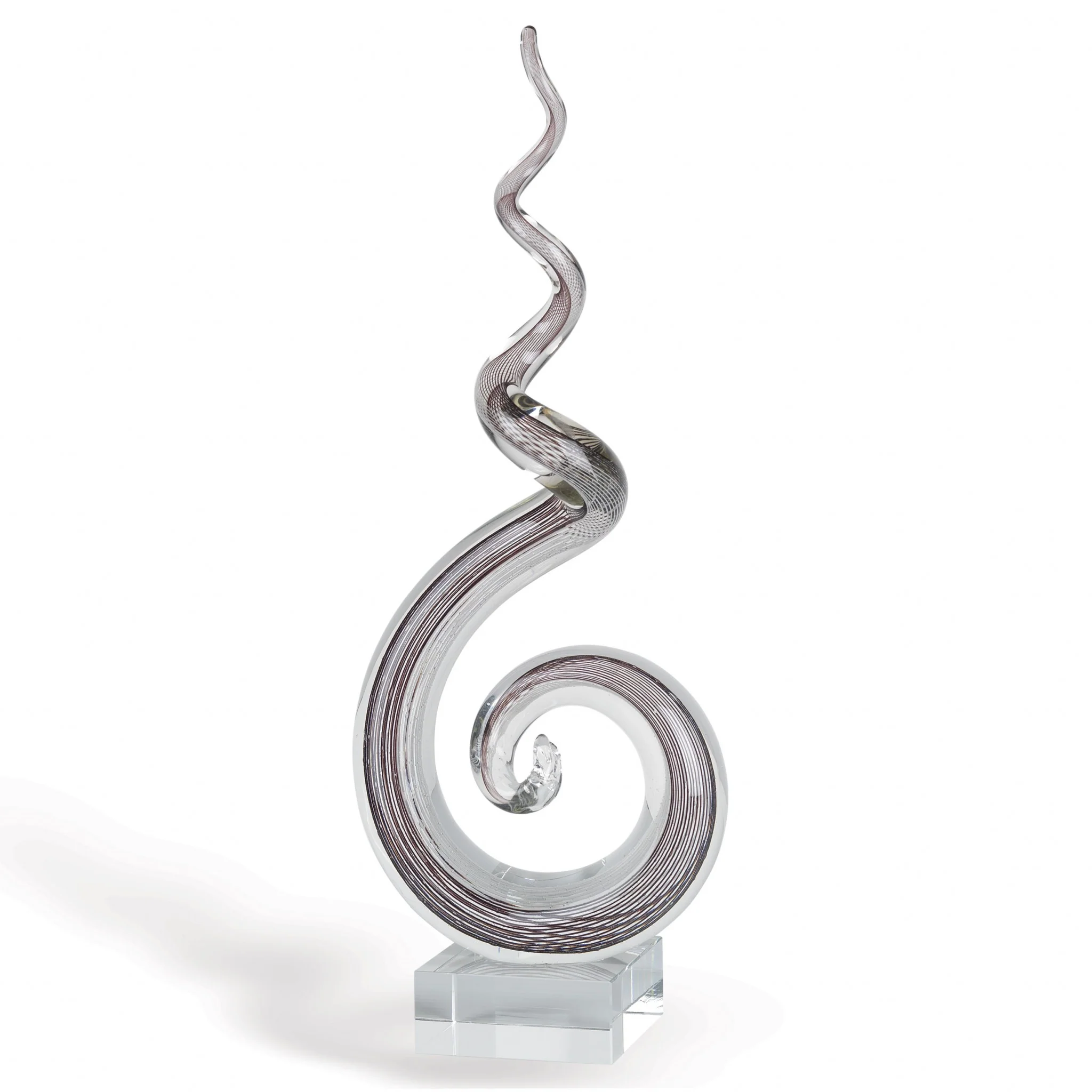 MultiColor Glass Corkscrew Centerpiece Tall By Homeroots