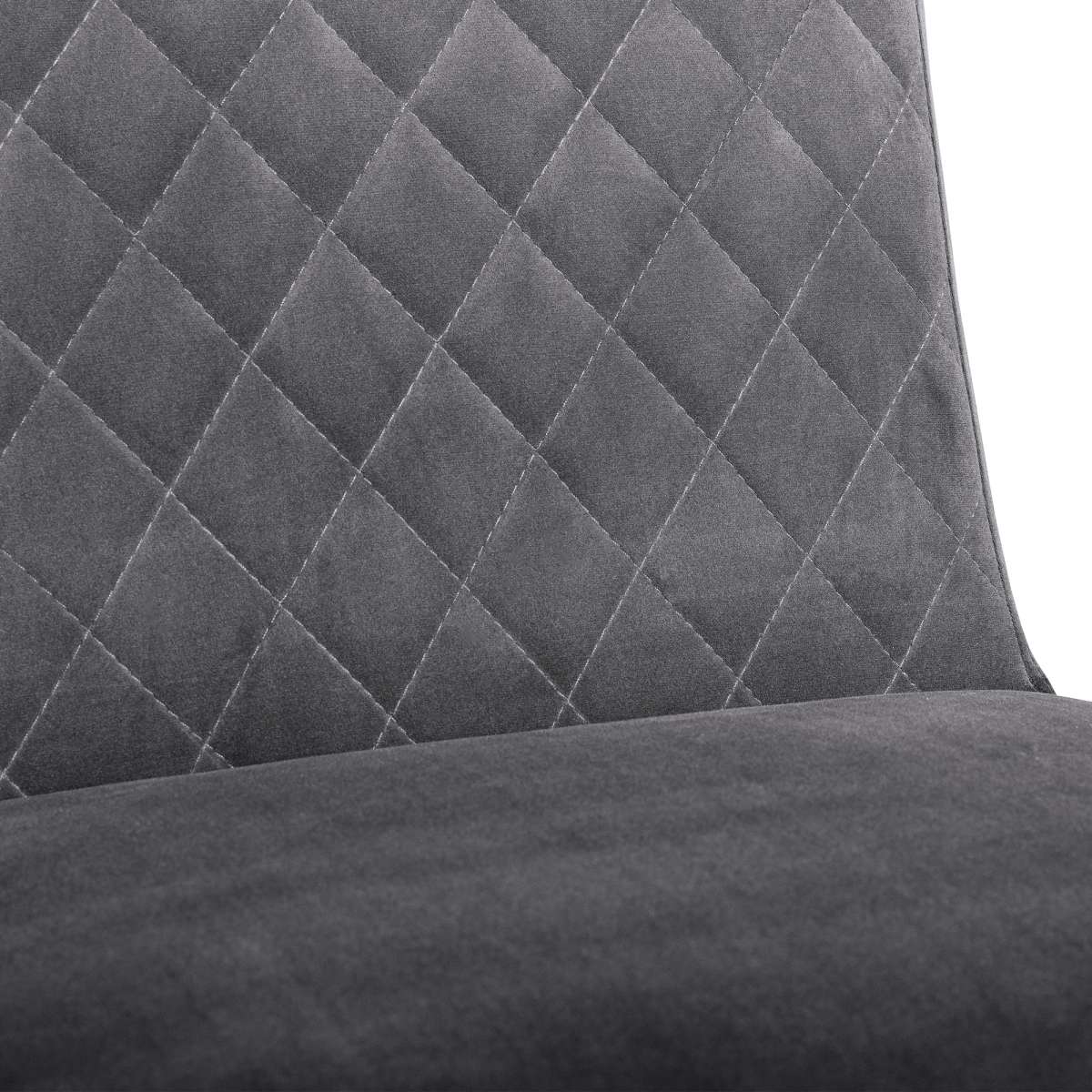 Napoli Blue Velvet and Black Leg Modern Accent Dining Chair- Set of 2 By Armen Living - Image 10