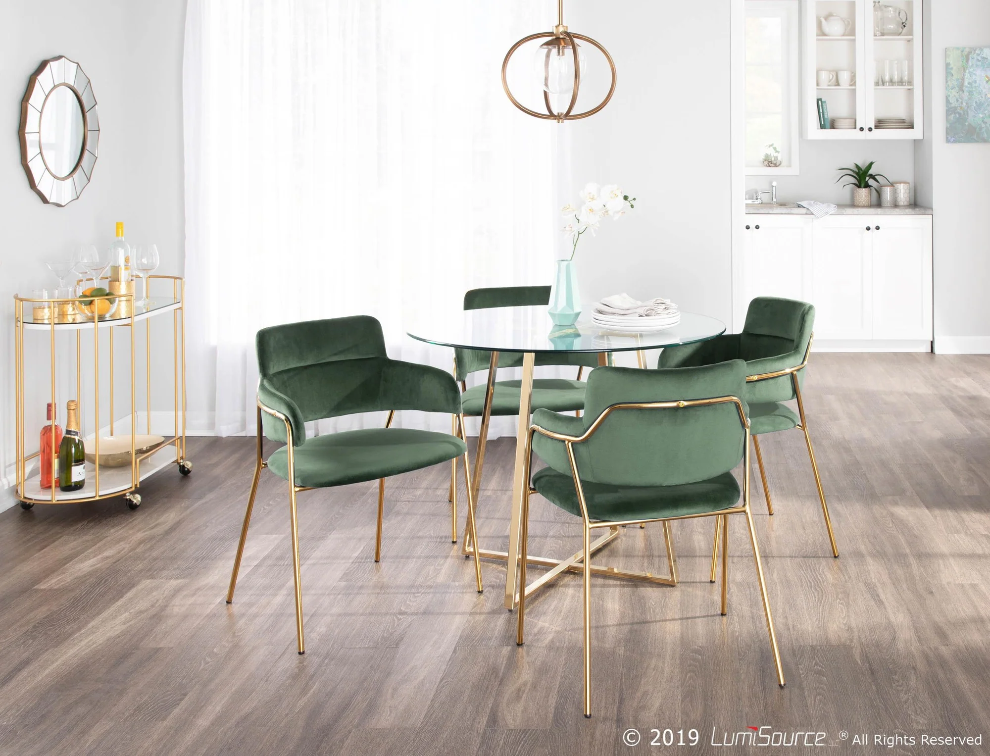 Napoli Chair - Set of 2 By LumiSource - CH-NAPOLI AUVGN2