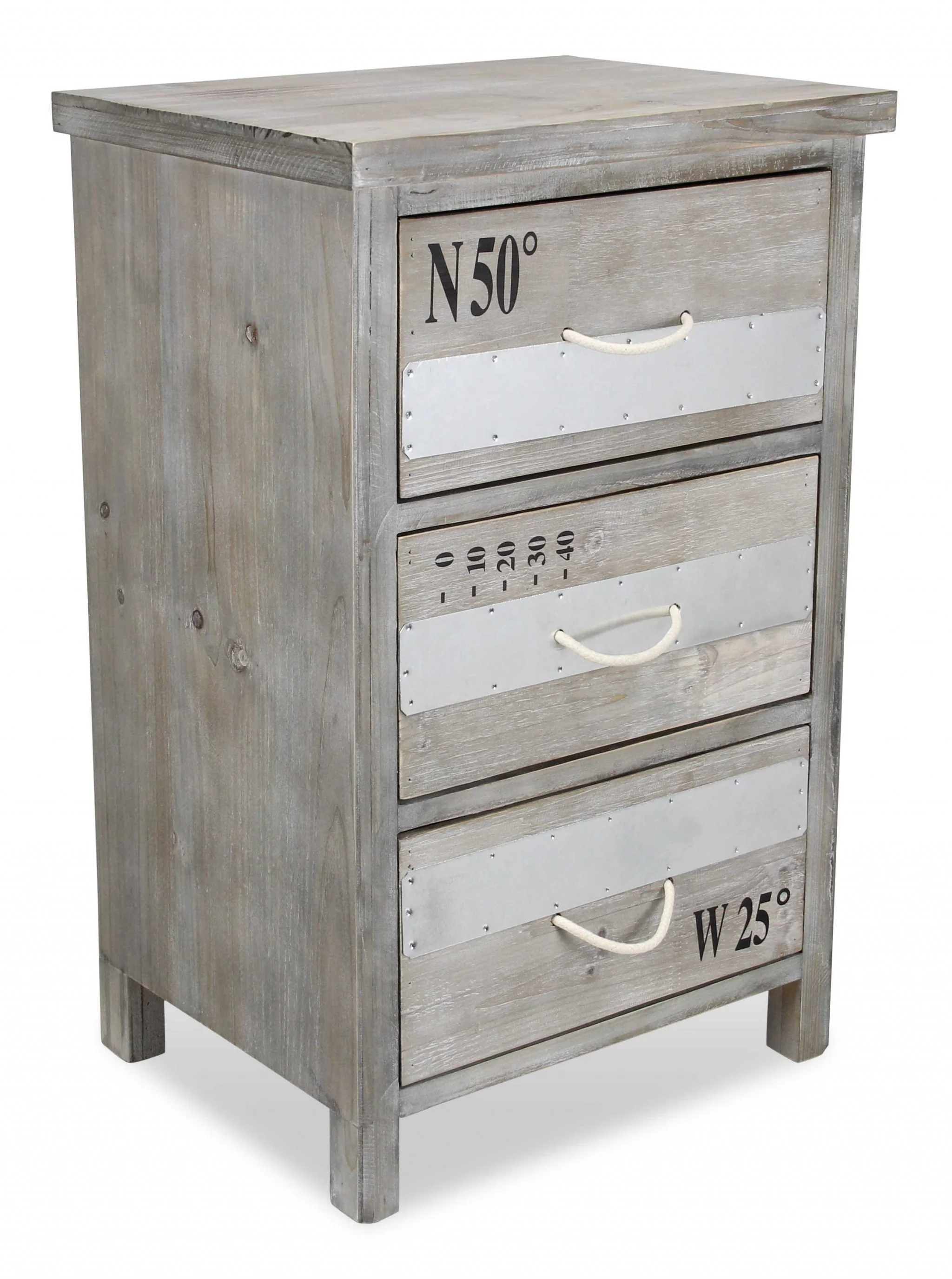 Nautical Gray Wash Wood Accent Cabinet By Homeroots
