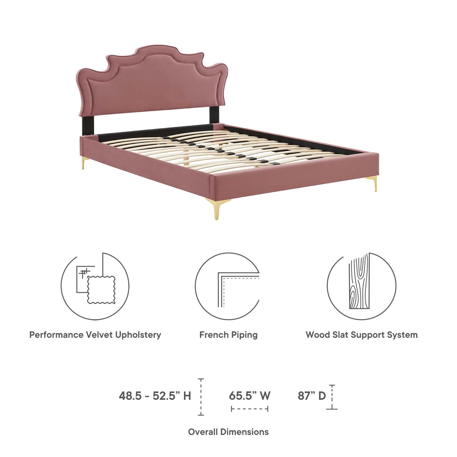 Neena Performance Velvet Full Bed By Modway - MOD-6805 - Image 21