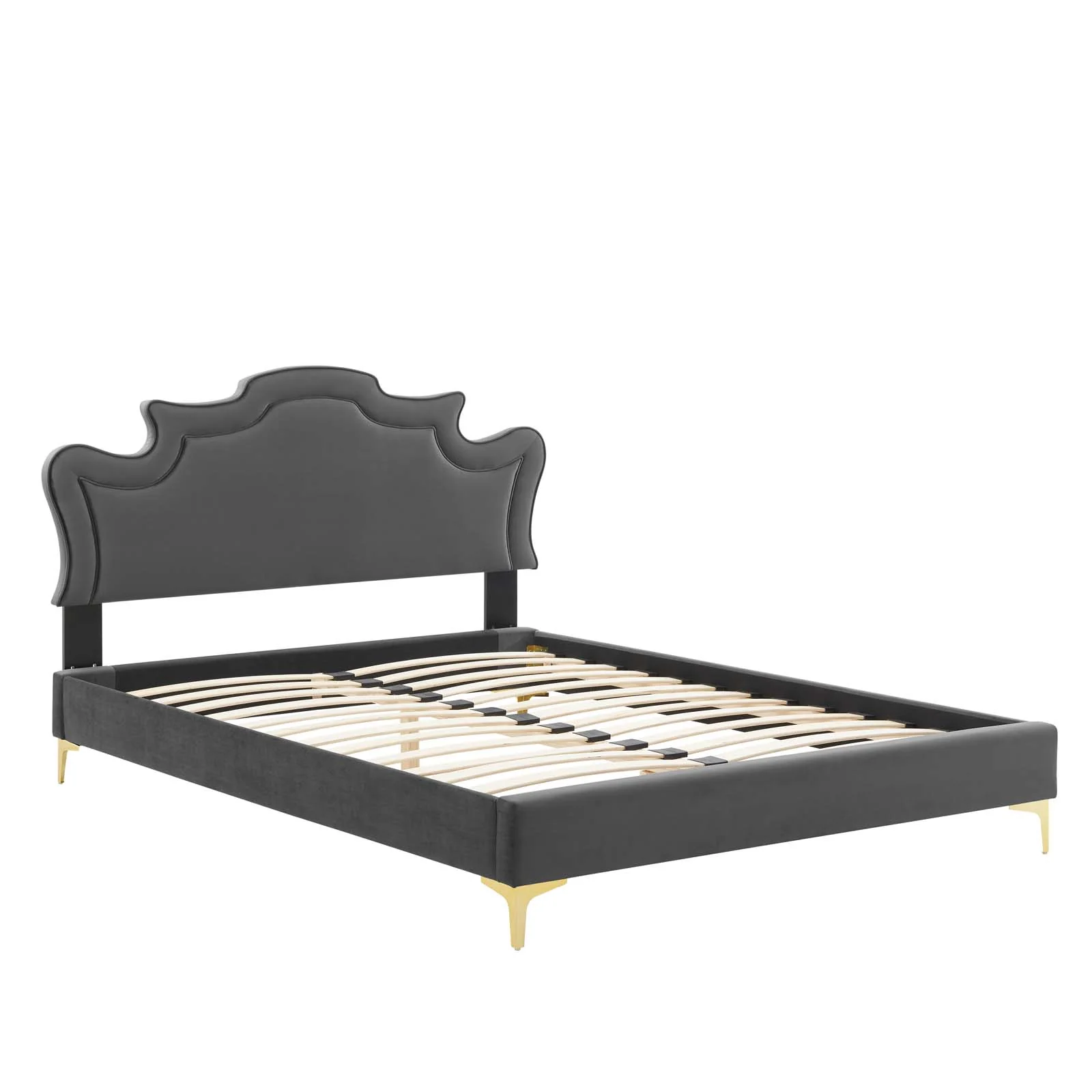 Neena Performance Velvet King Bed By Modway - MOD-6835 - Image 5