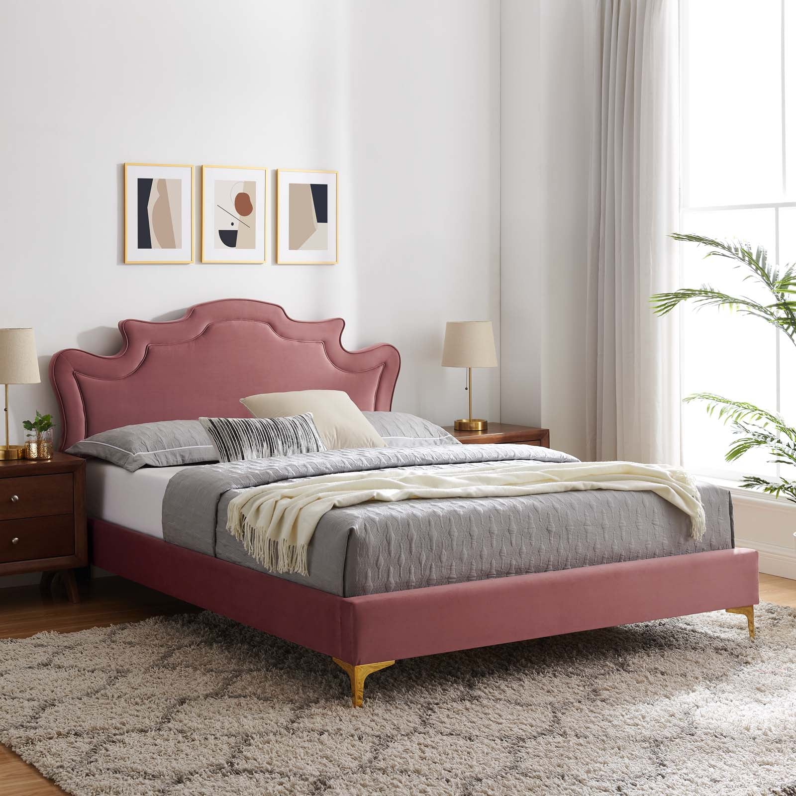 Neena Performance Velvet Twin Bed By Modway - MOD-6790 - Image 15