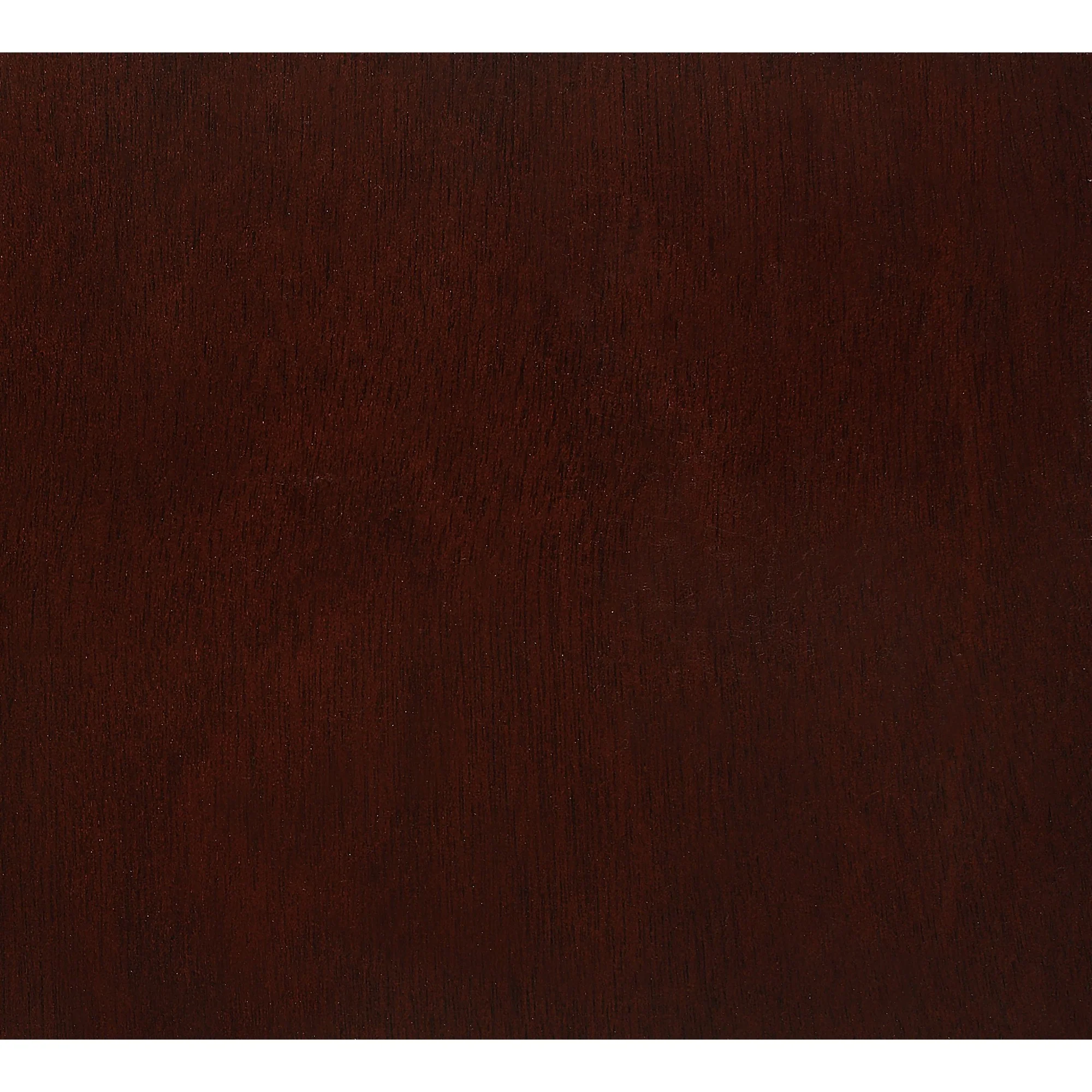 New Merlot Veneer Queen Bed With Bookcase Headboard 10 Drawers By Homeroots - Image 4
