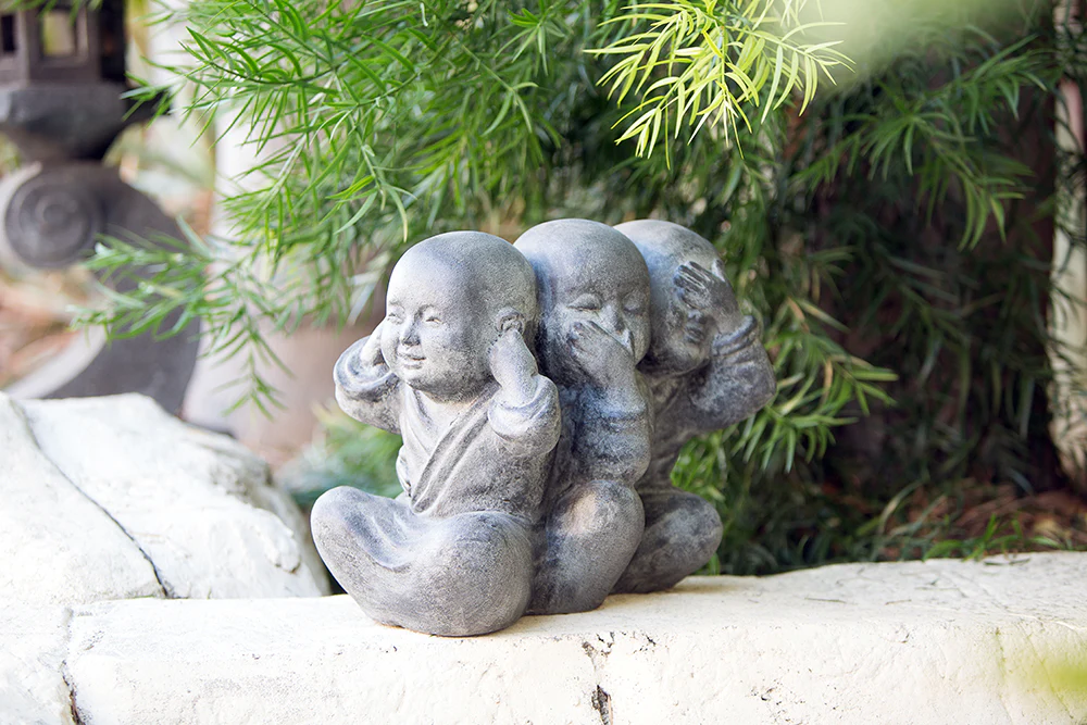 No Evil Shaolins Set of 2 By Garden Age Supply - Image 3