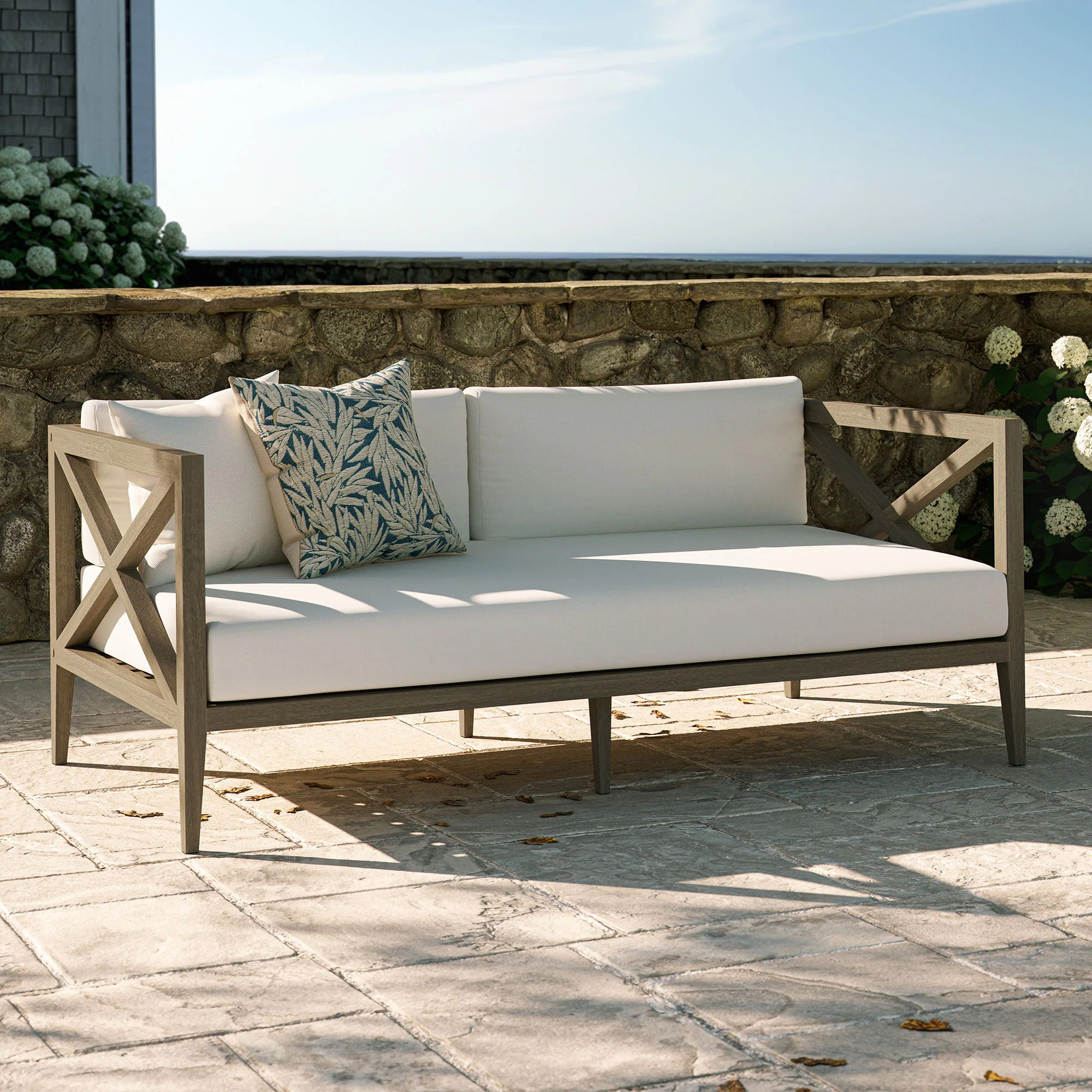 Northlake Outdoor Patio Teak Loveseat by Modway