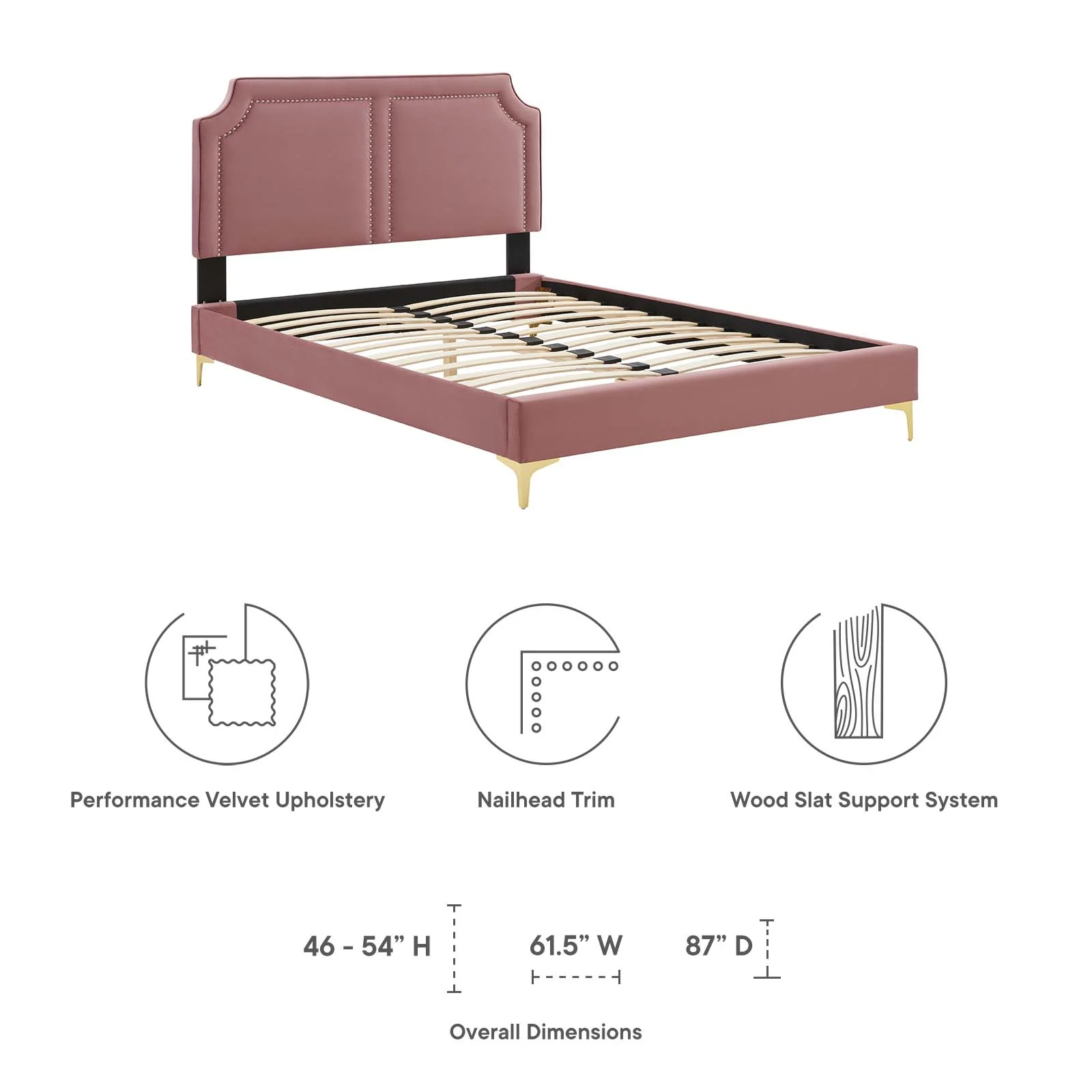 Novi Performance Velvet Full Bed By Modway - MOD-6803 - Image 21
