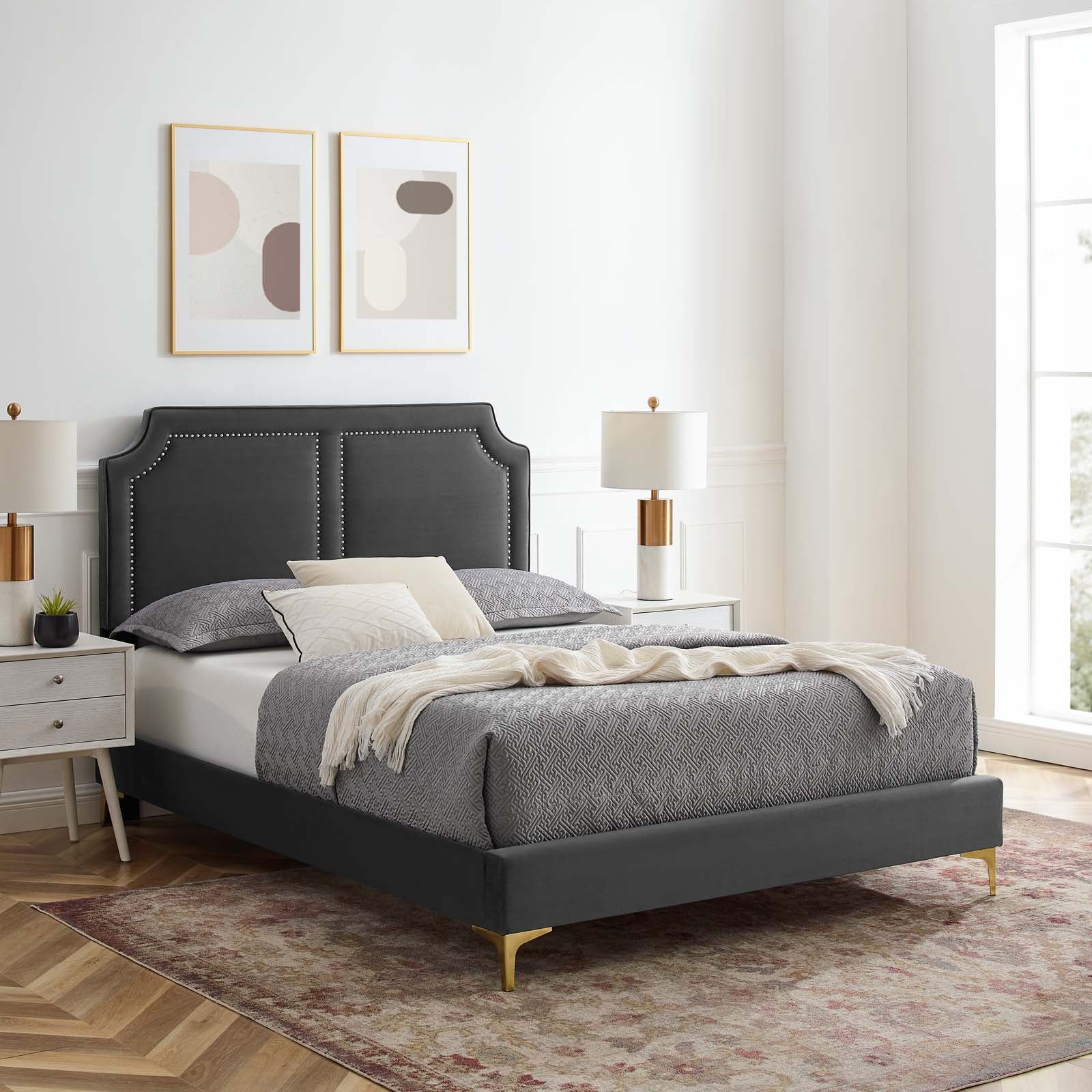 Novi Performance Velvet Full Bed By Modway - MOD-6803 - Image 4