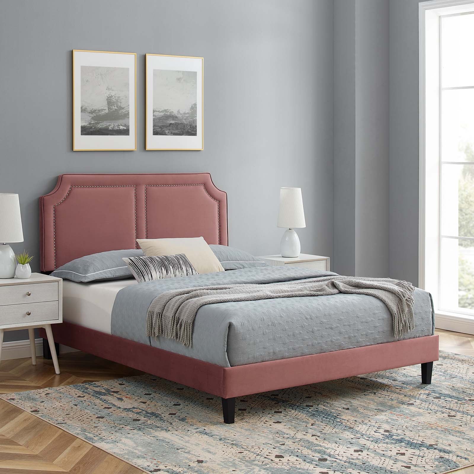 Novi Performance Velvet Full Bed By Modway - MOD-6813 - Image 15