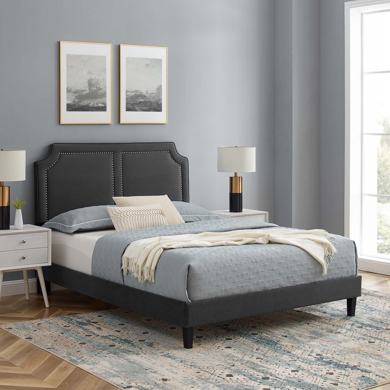 Novi Performance Velvet Full Bed By Modway - MOD-6813 - Image 4