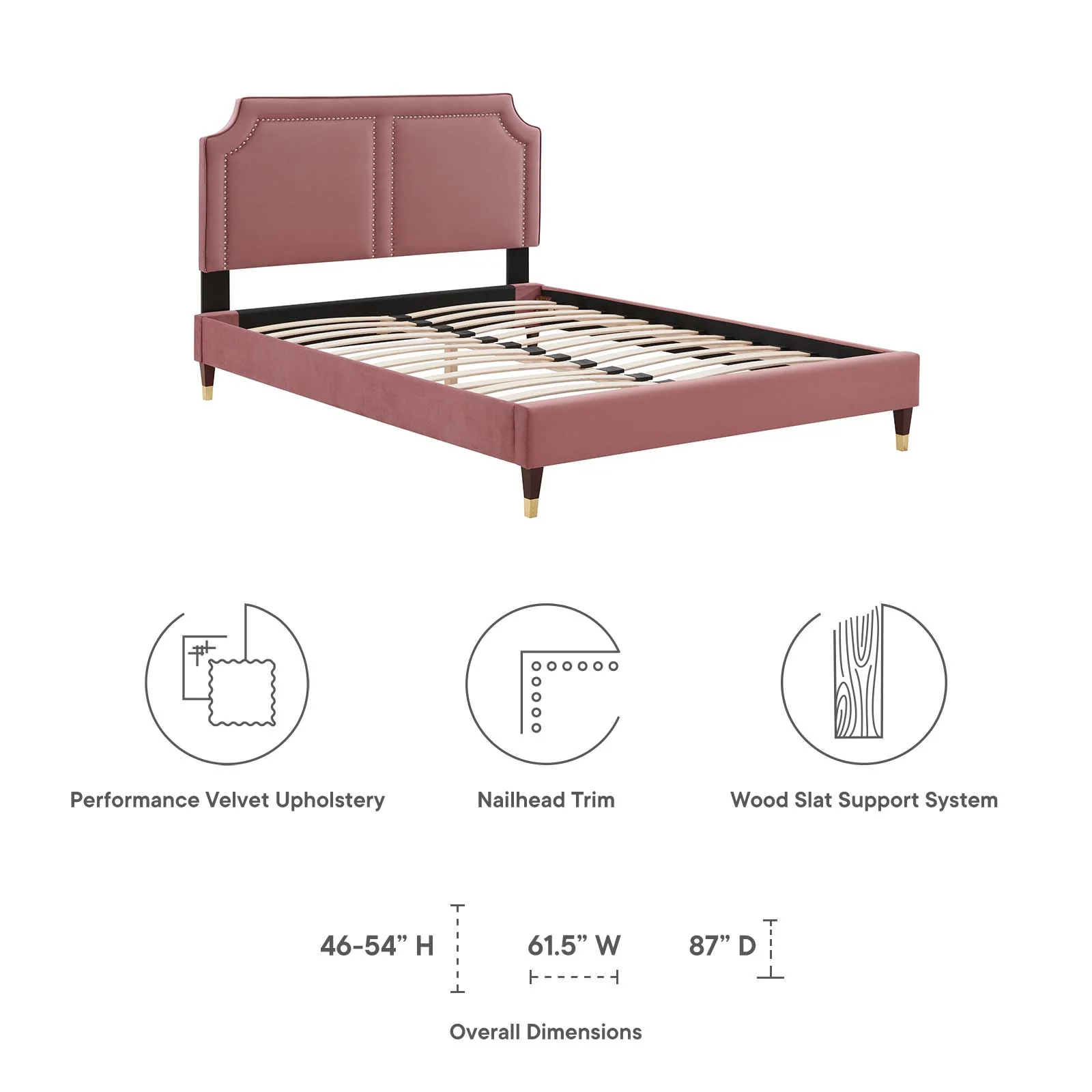 Novi Performance Velvet King Bed By Modway - MOD-6838 - Image 21