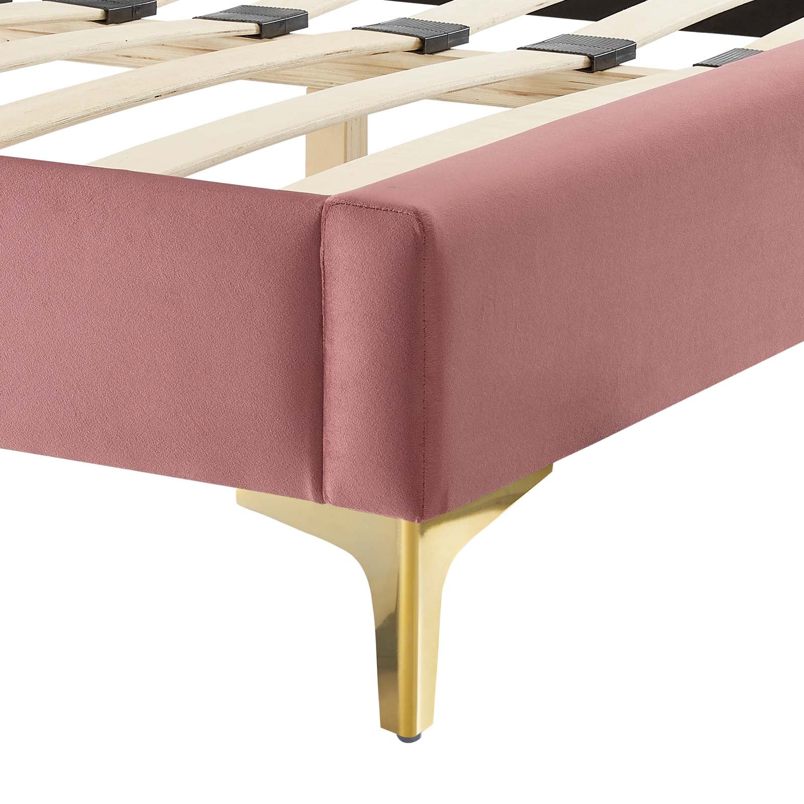 Novi Performance Velvet Queen Bed By Modway - MOD-6818 - Image 19