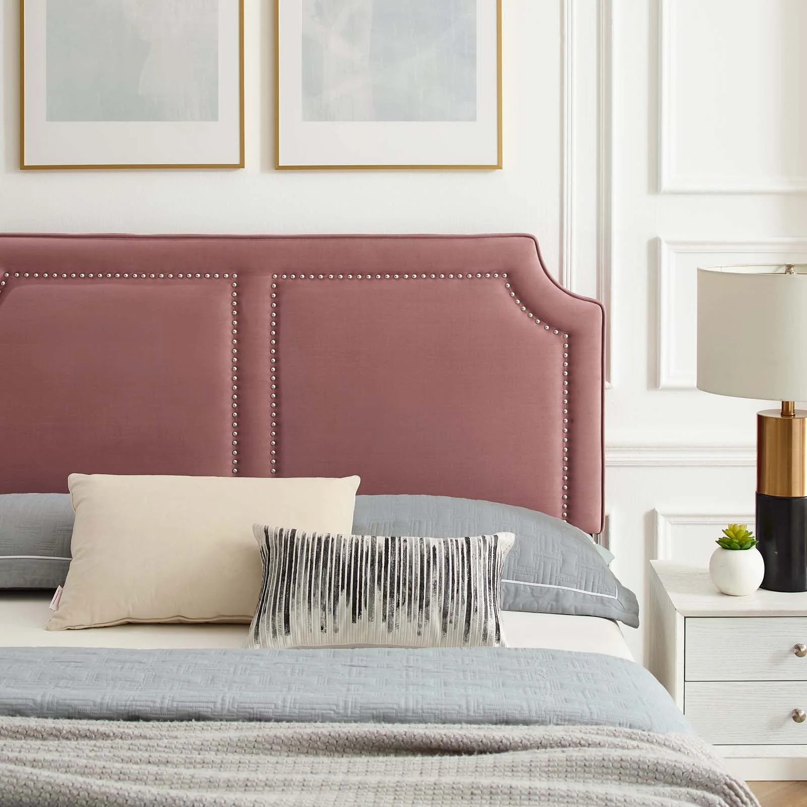 Novi Performance Velvet Queen Bed By Modway - MOD-6823 - Image 14
