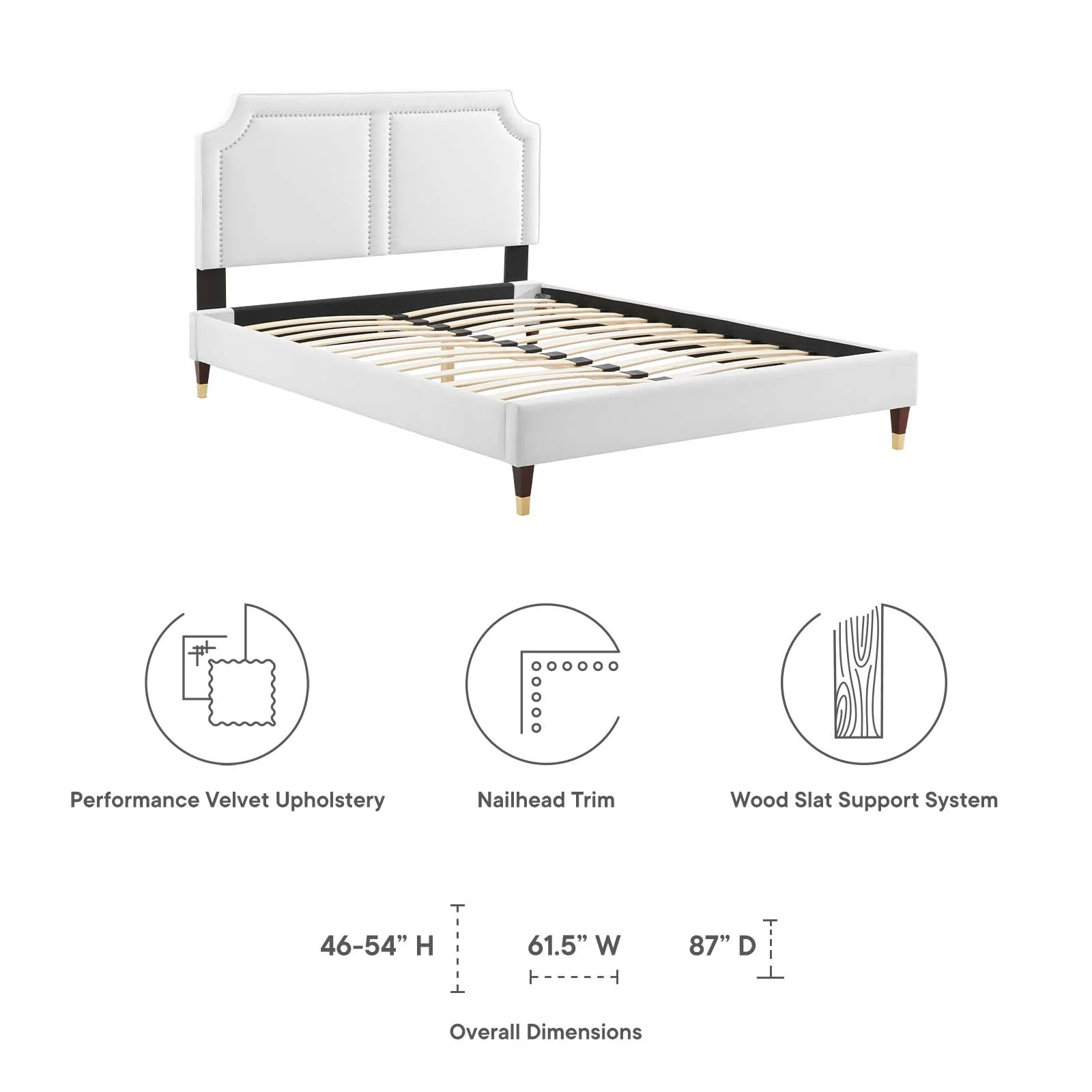 Novi Performance Velvet Queen Bed By Modway - MOD-6823 - Image 43