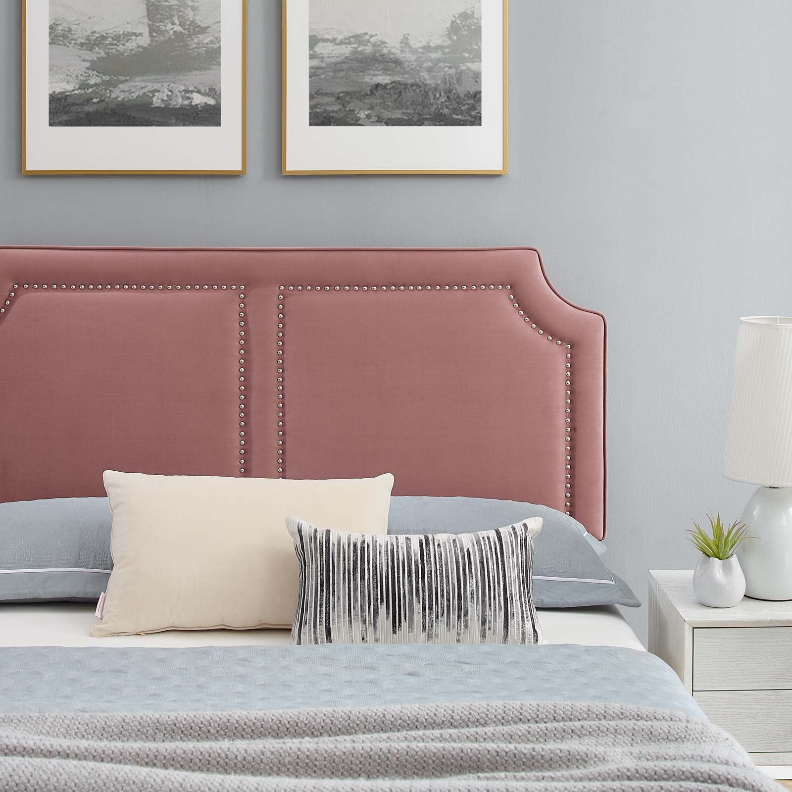 Novi Performance Velvet Queen Bed By Modway - MOD-6828 - Image 14